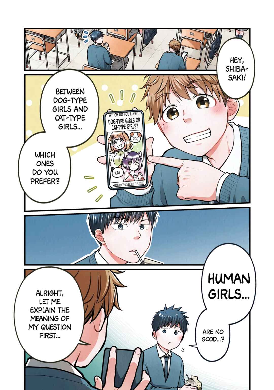 Page 1 Chapter 68 Combini de Kimi to no 5-funkan.