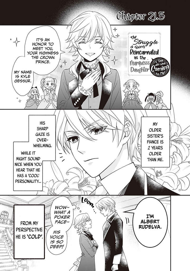 Page 2 Chapter 21.5 The Struggle of Being Reincarnated as the Marquesss Daughter: Ill Deal with Whats Coming to Me!