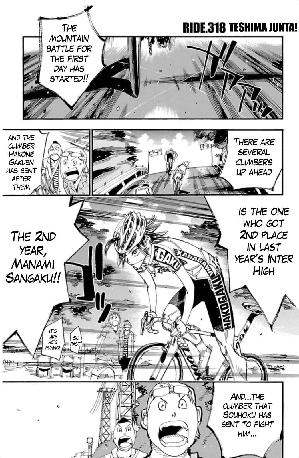 Page 1 Chapter 318 Yowamushi Pedal