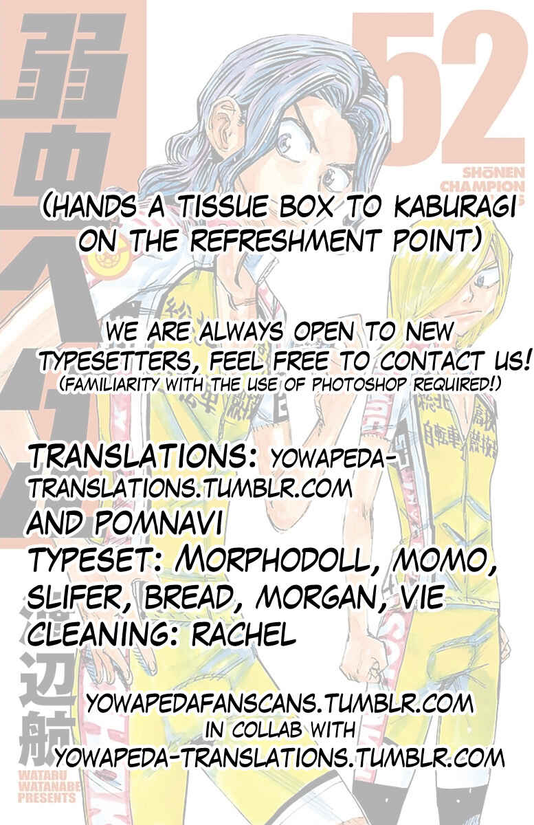 Page 17 Chapter 450 Yowamushi Pedal