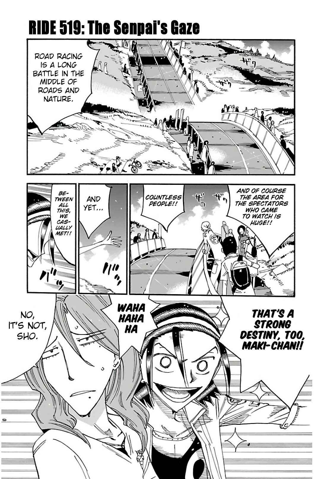 Page 1 Chapter 519 Yowamushi Pedal