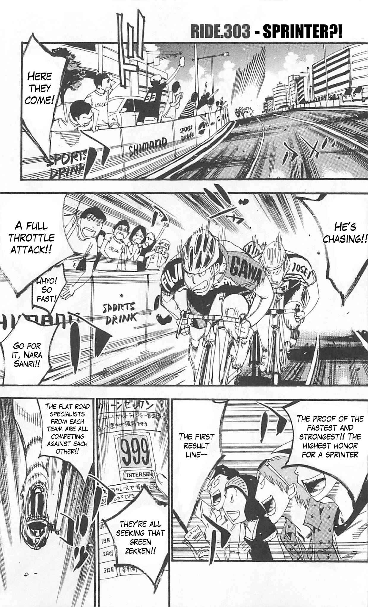 Page 1 Chapter 303 Yowamushi Pedal