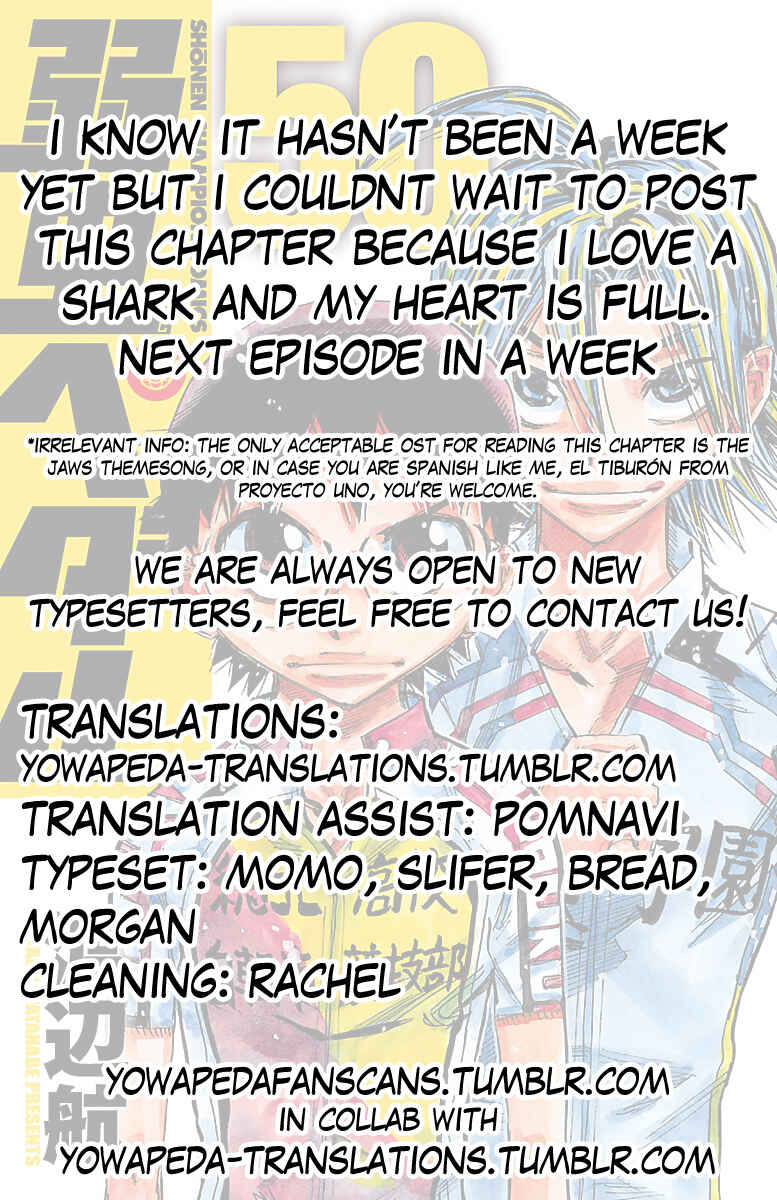 Page 18 Chapter 430 Yowamushi Pedal