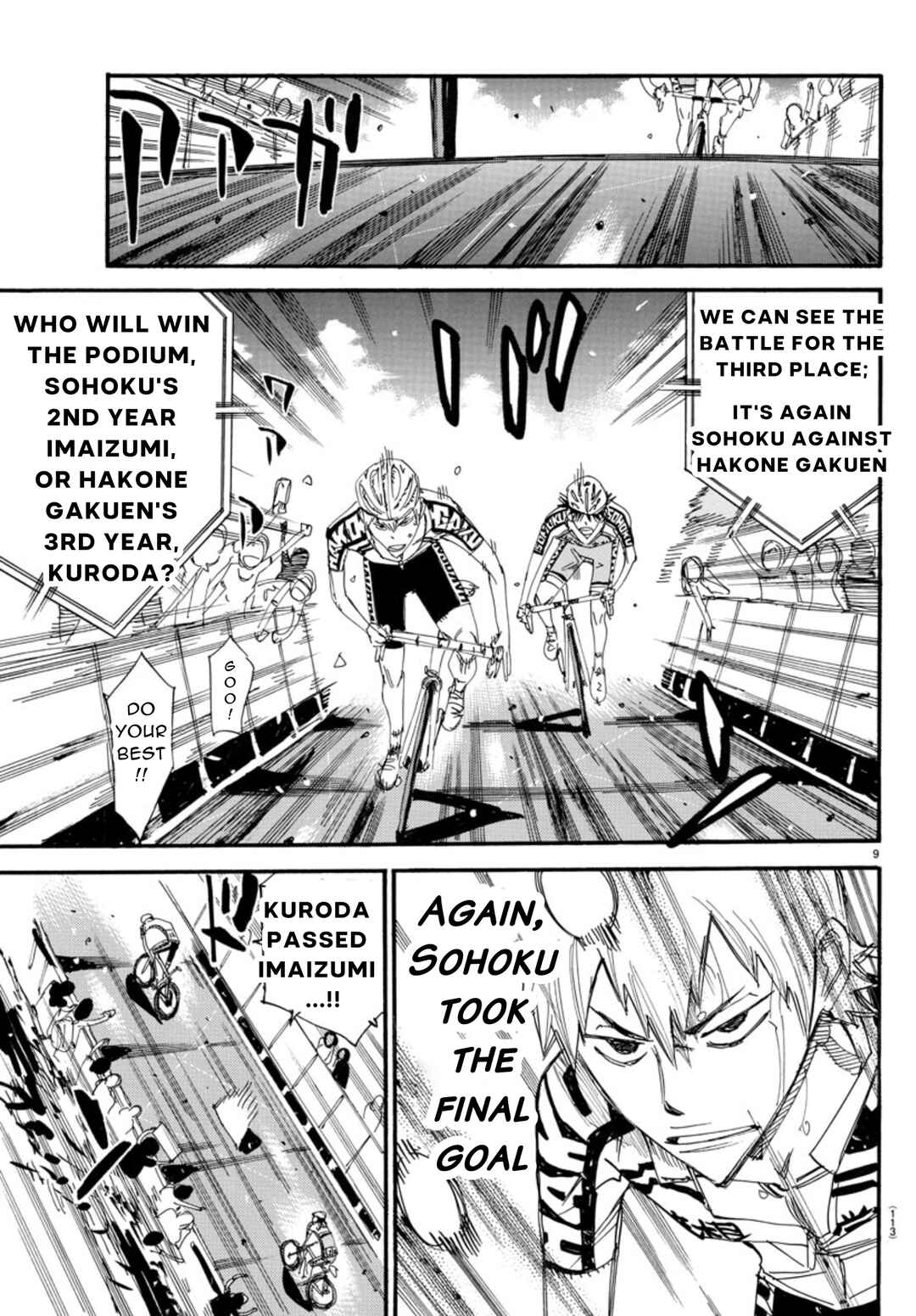 Page 9 Chapter 542 Yowamushi Pedal