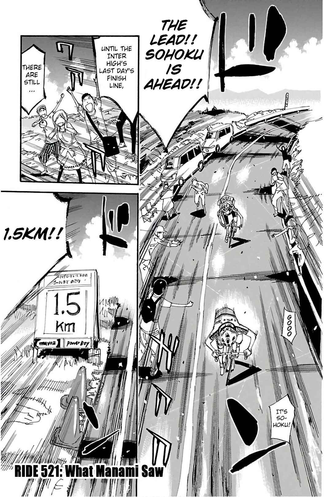 Page 1 Chapter 521 Yowamushi Pedal