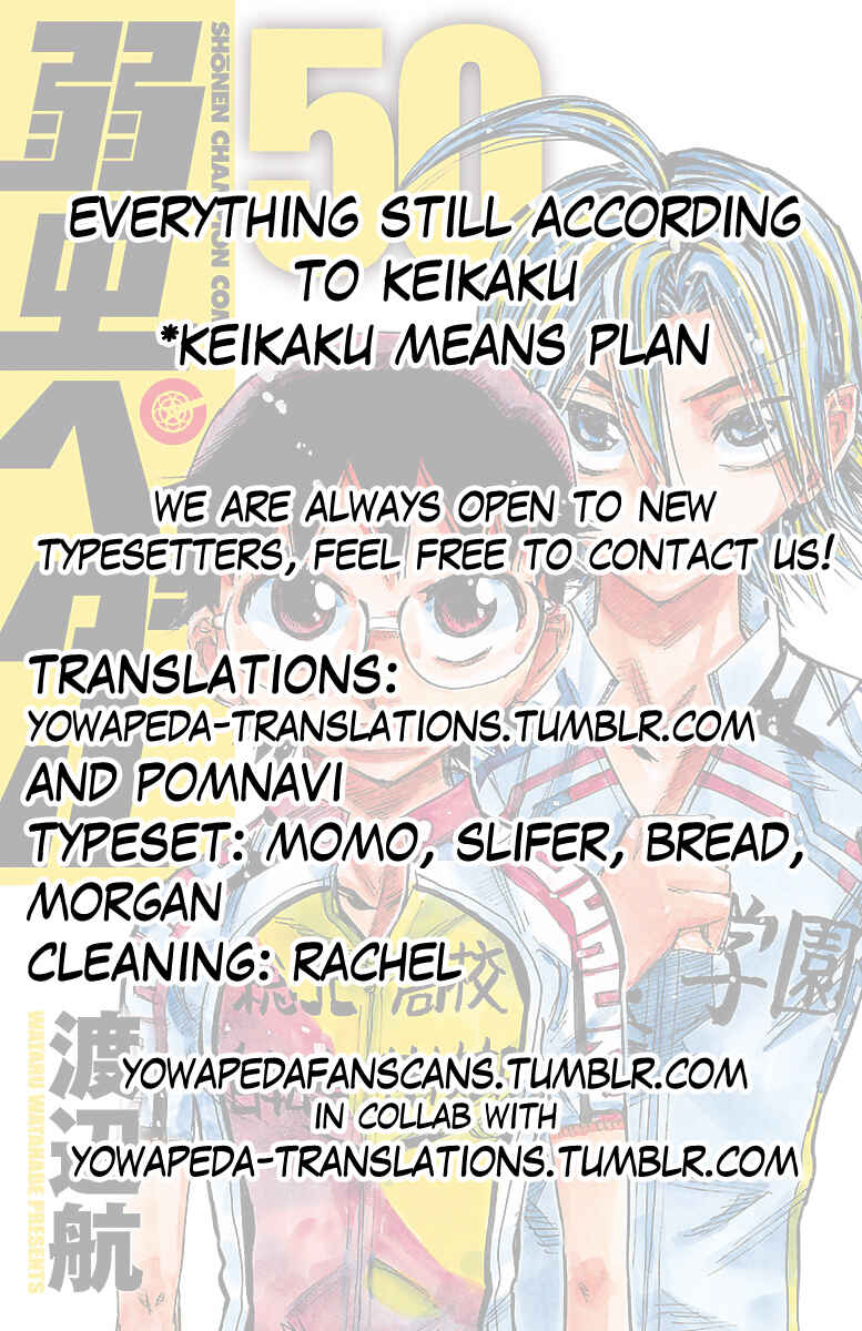 Page 18 Chapter 433 Yowamushi Pedal
