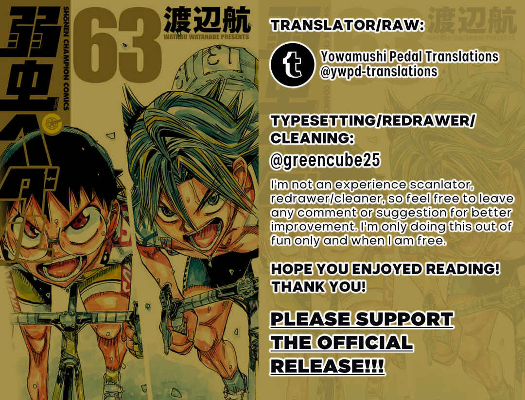 Page 1 Chapter 543 Yowamushi Pedal