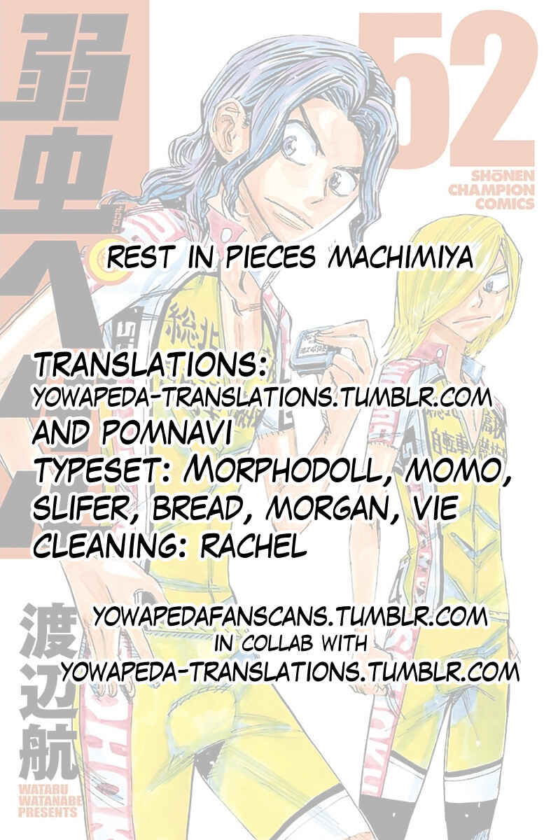 Page 18 Chapter 444 Yowamushi Pedal
