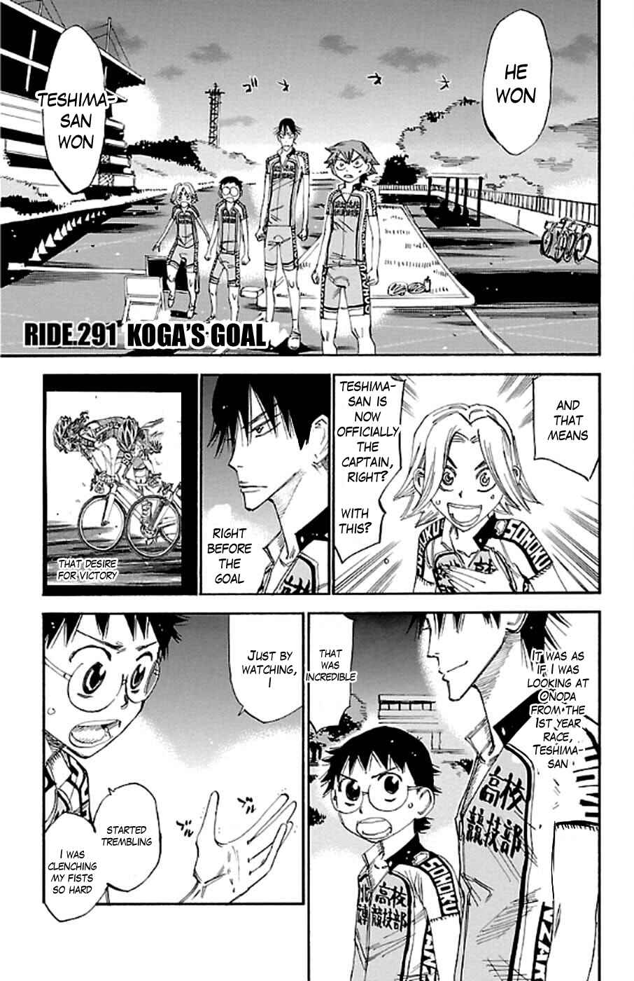 Page 1 Chapter 291 Yowamushi Pedal
