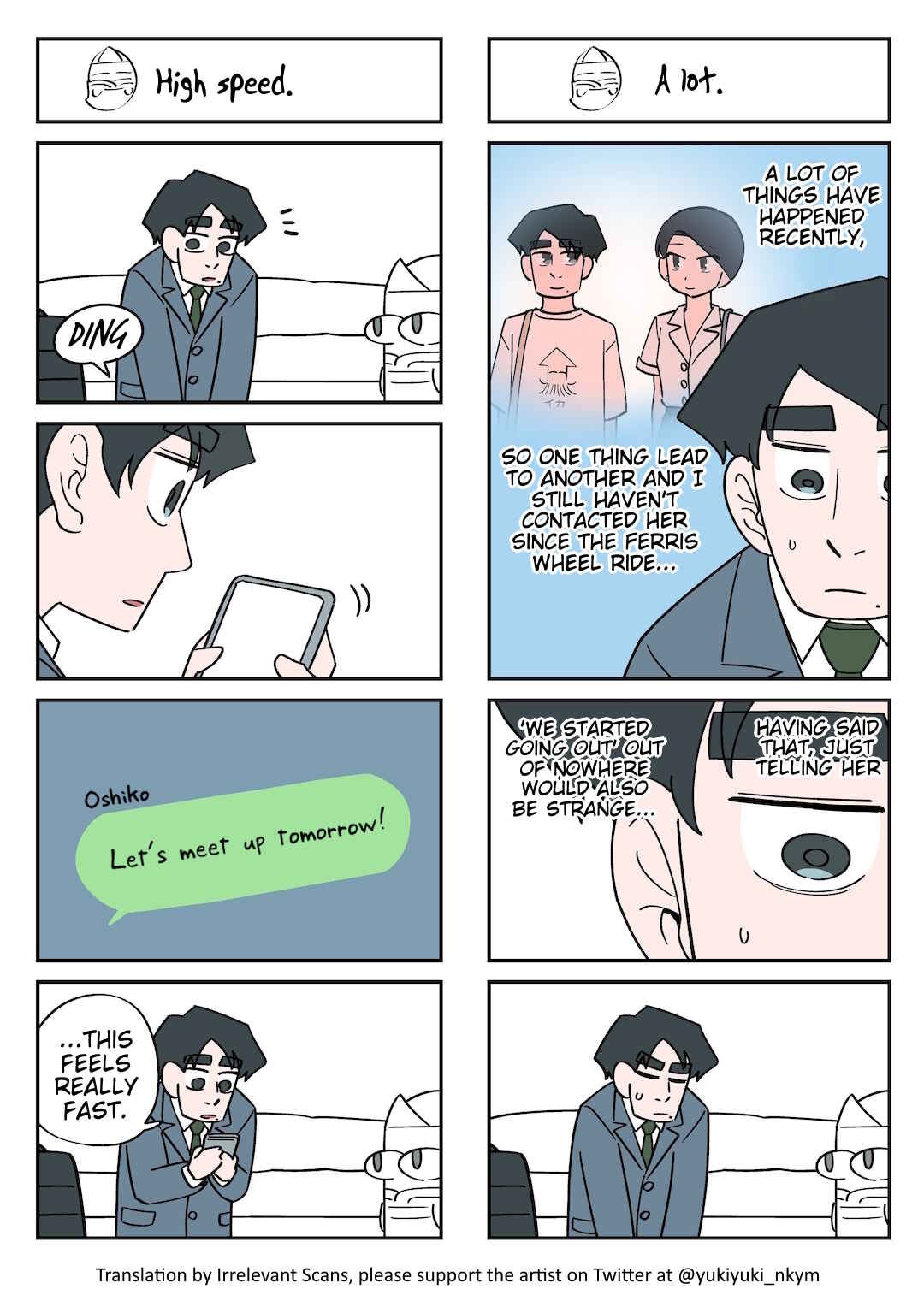 Page 1 Chapter 307 Yuurei to Tsukareta Kaishain