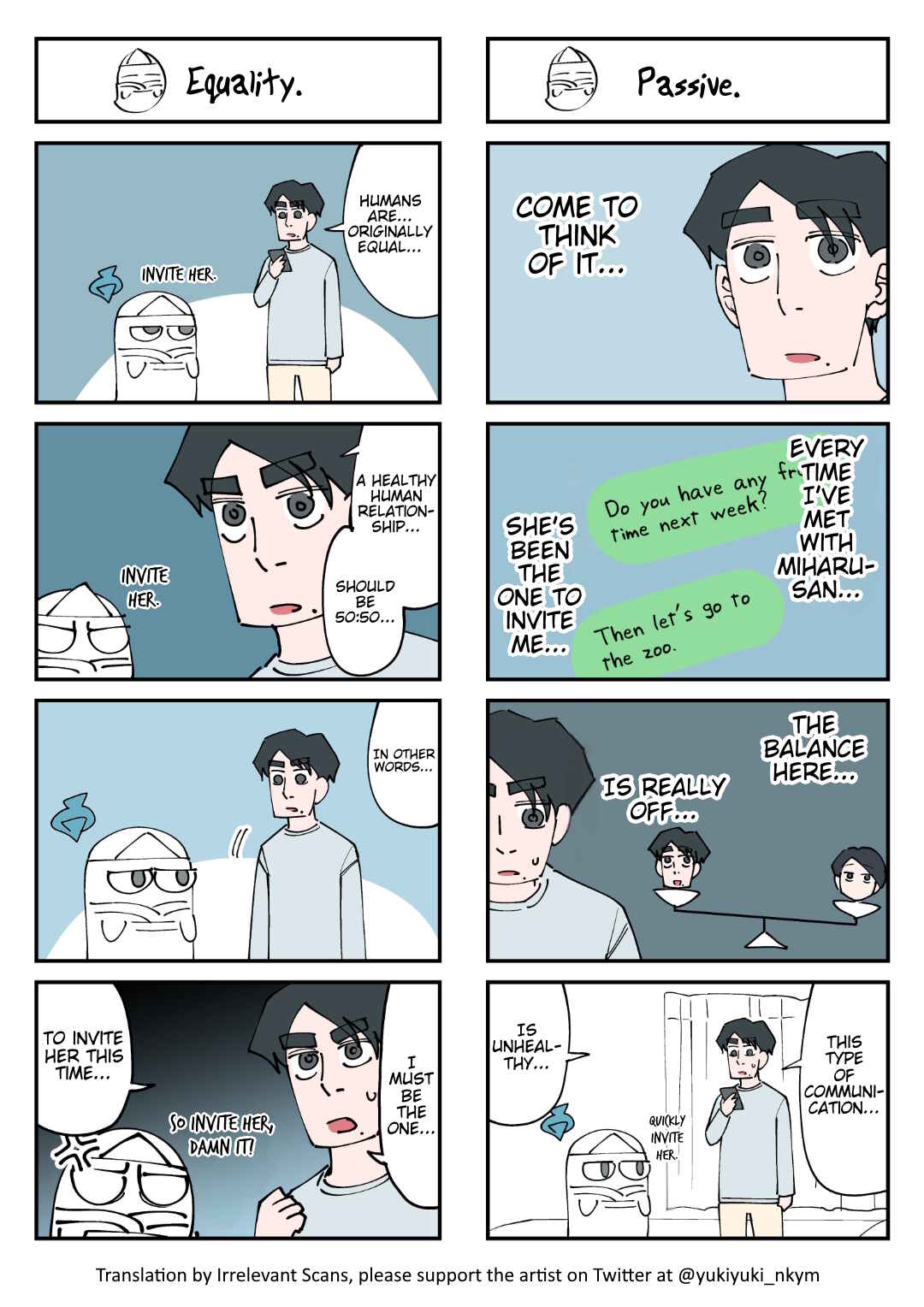 Page 1 Chapter 100 Yuurei to Tsukareta Kaishain