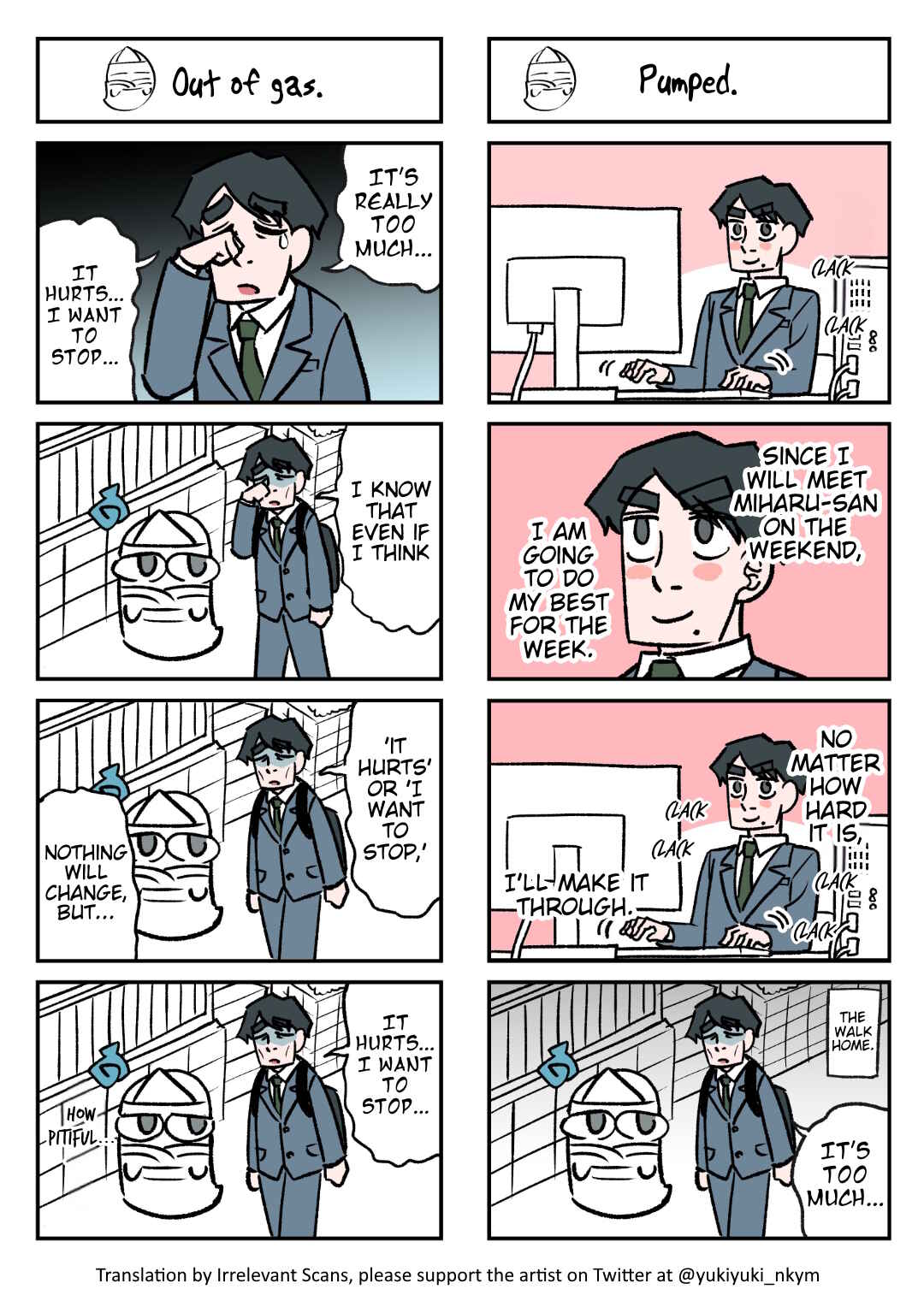 Page 1 Chapter 67 Yuurei to Tsukareta Kaishain