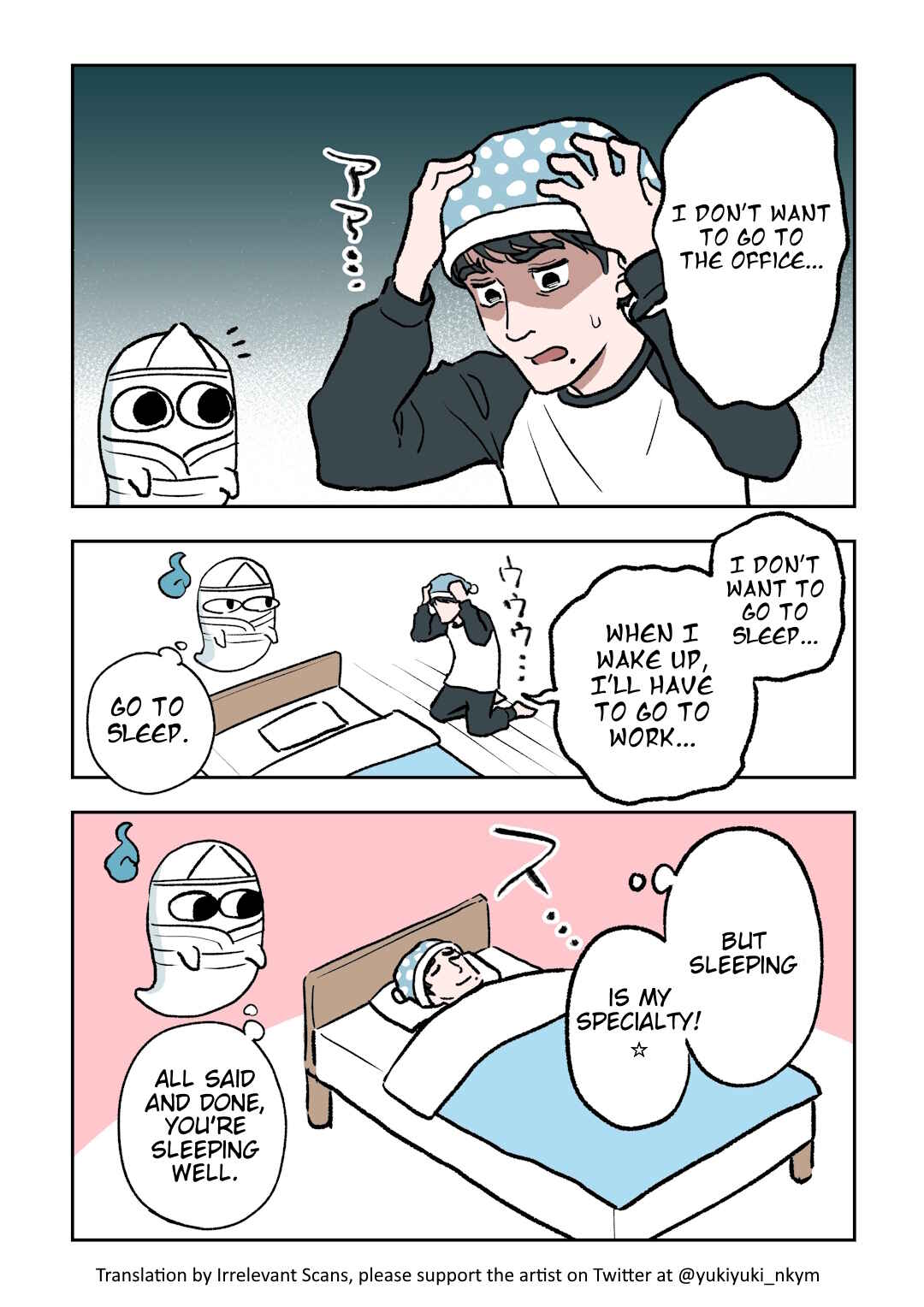 Page 1 Chapter 2 Yuurei to Tsukareta Kaishain