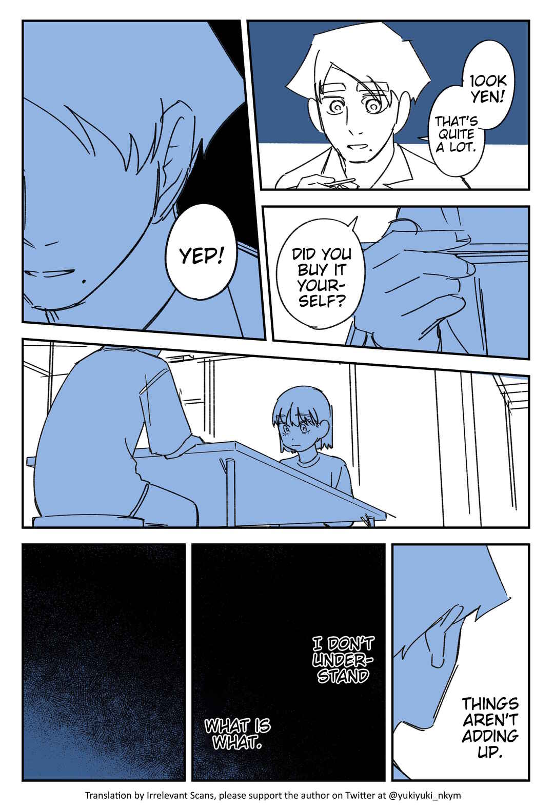 Page 1 Chapter 424 Yuurei to Tsukareta Kaishain