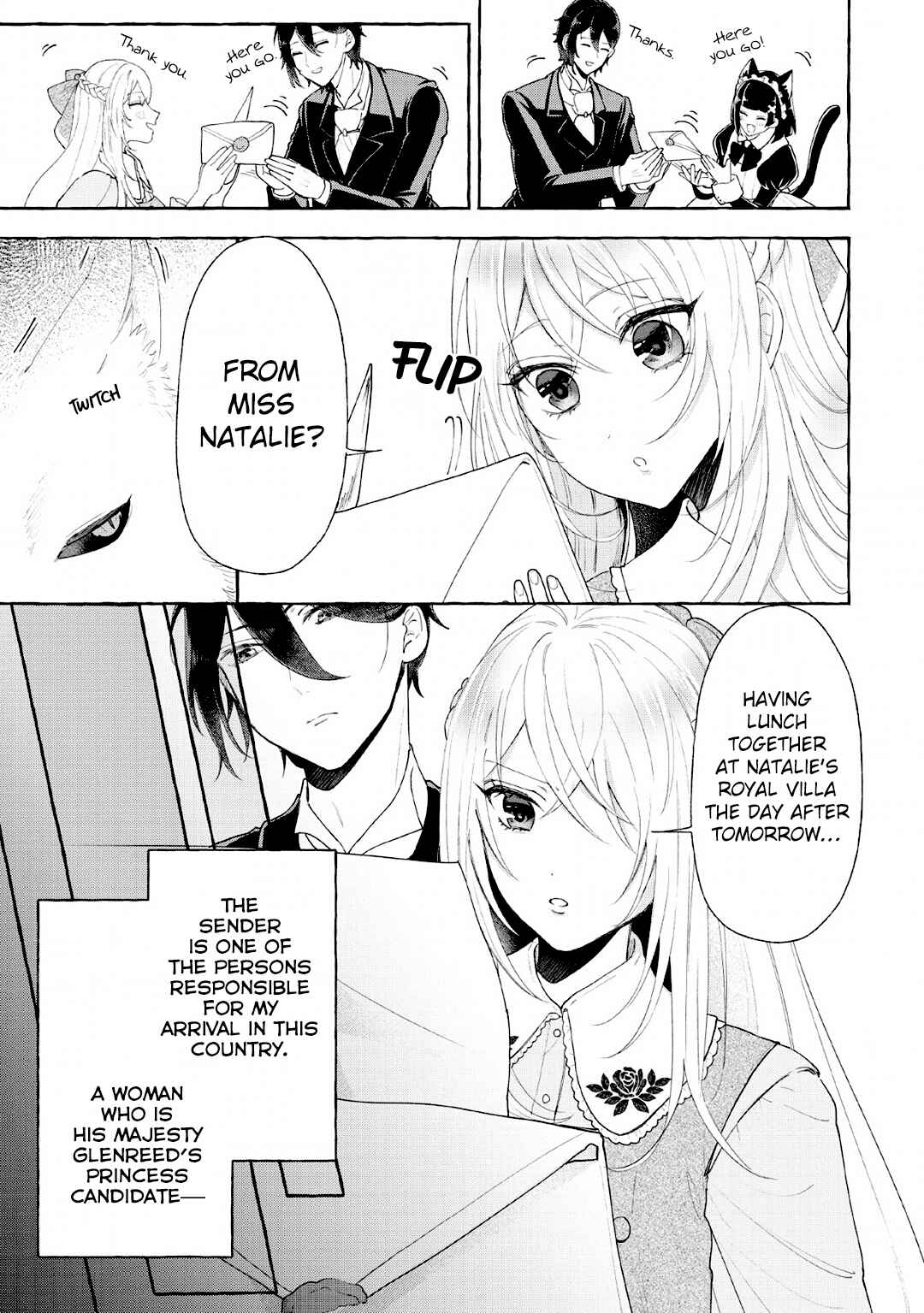 Page 25 Chapter 4 Tensei-saki de Suterareta Node, Mofumofu-tachi to Oryouri Shimasu ~Okazari Ouhi wa My Pace ni Saikyou Desu~
