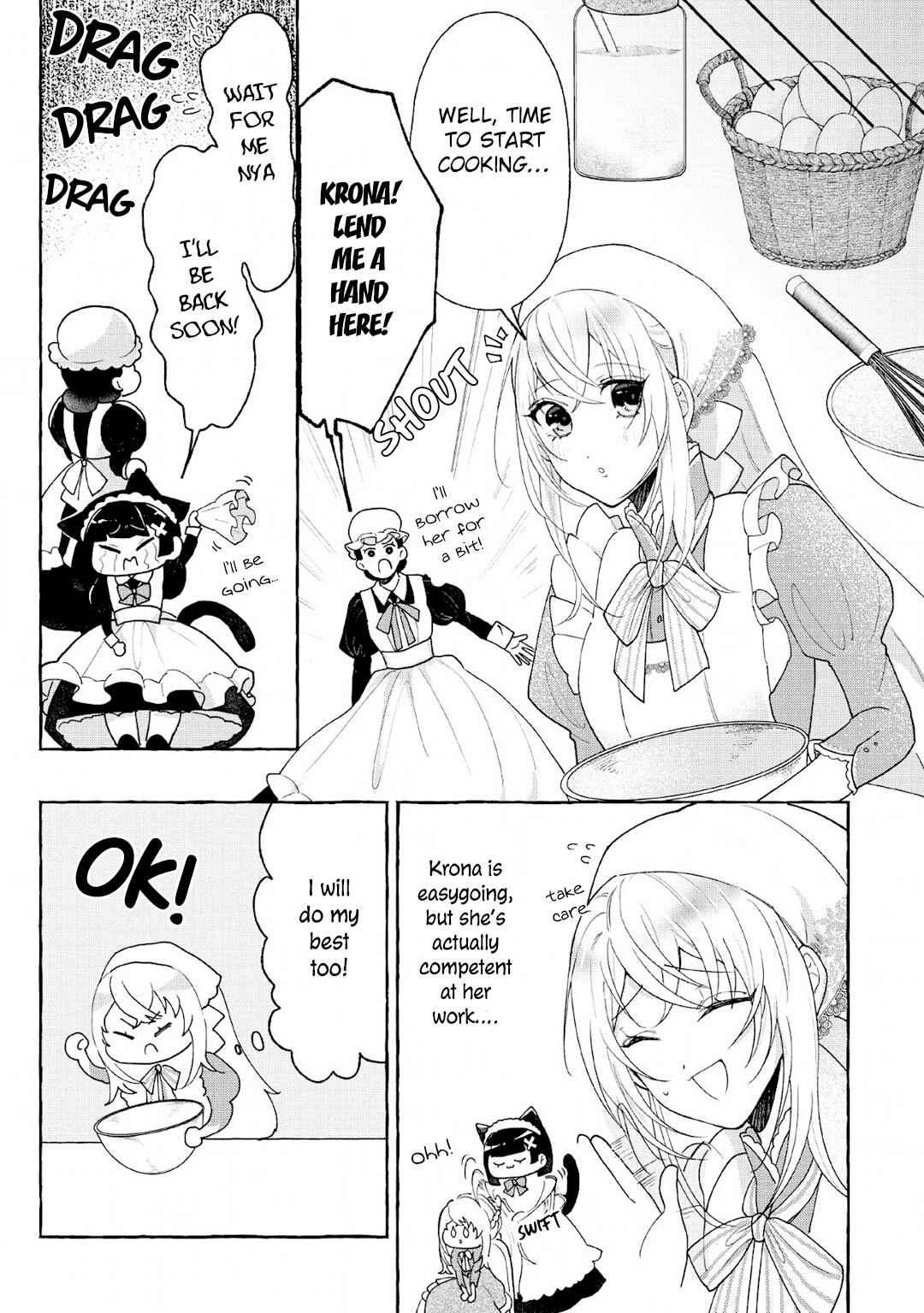Page 9 Chapter 4 Tensei-saki de Suterareta Node, Mofumofu-tachi to Oryouri Shimasu ~Okazari Ouhi wa My Pace ni Saikyou Desu~