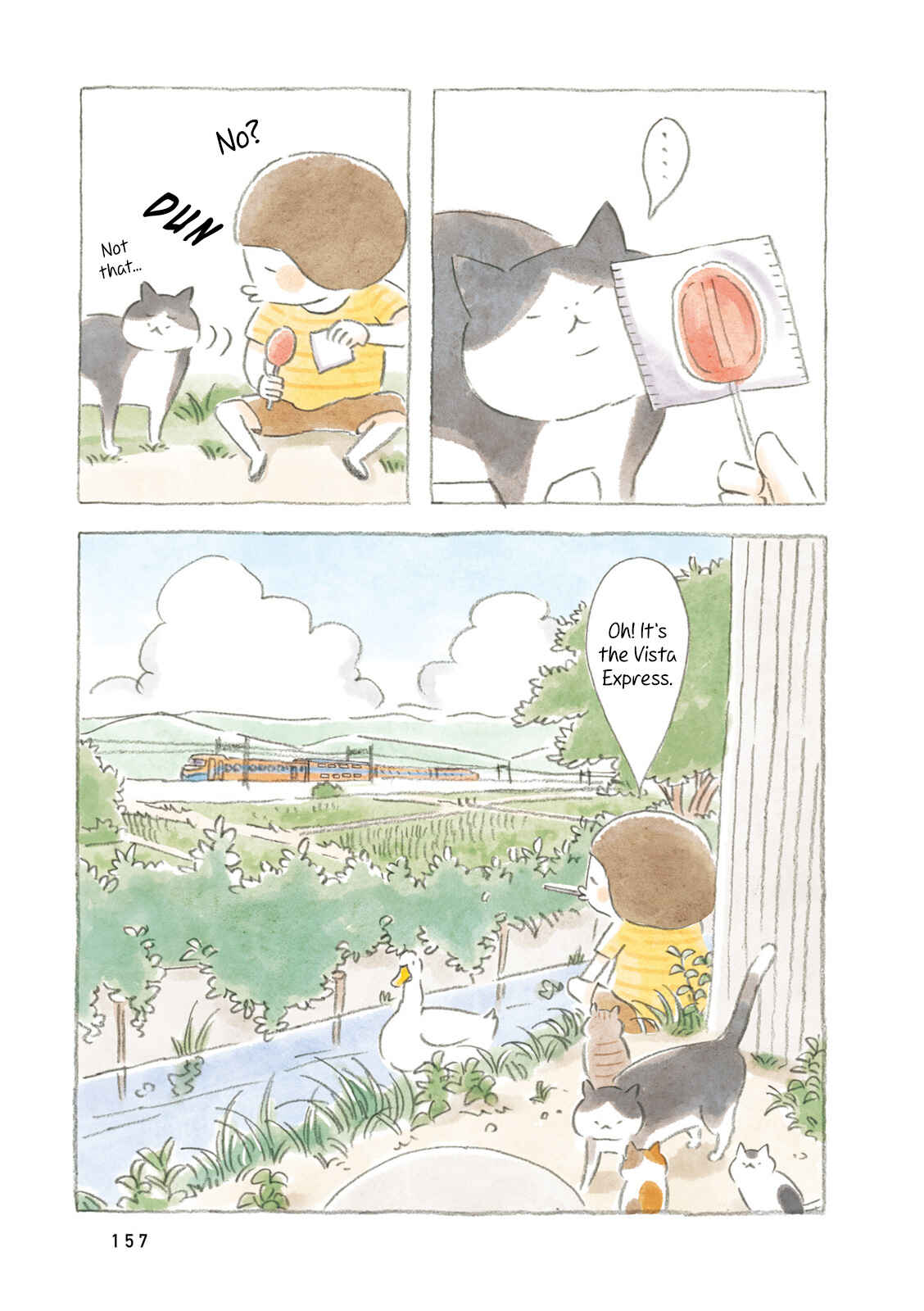 Page 15 Chapter 17 Little Ken and a Cat. Sometimes a Duck