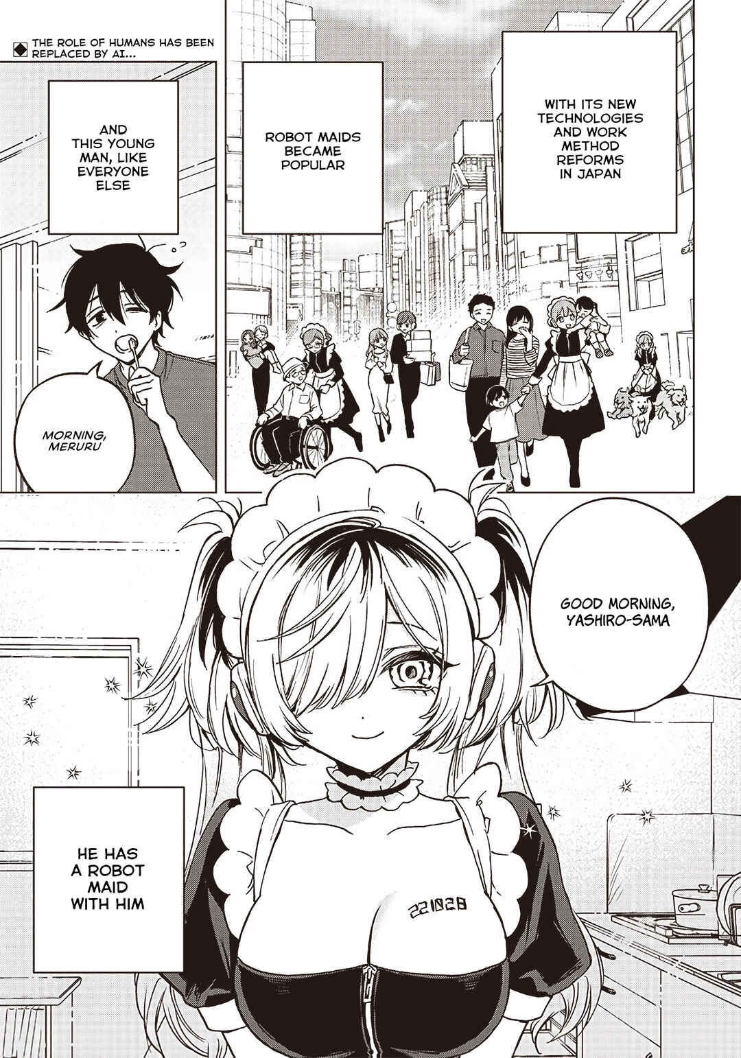 Page 1 Chapter Unknown_d68f Ningen Maid Robot Meruru
