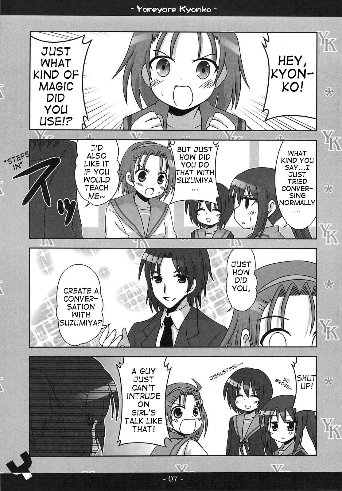 Page 6 Chapter 1 Suzumiya Haruhi no Yuuutsu - Yareyare Kyonko (Doujinshi)