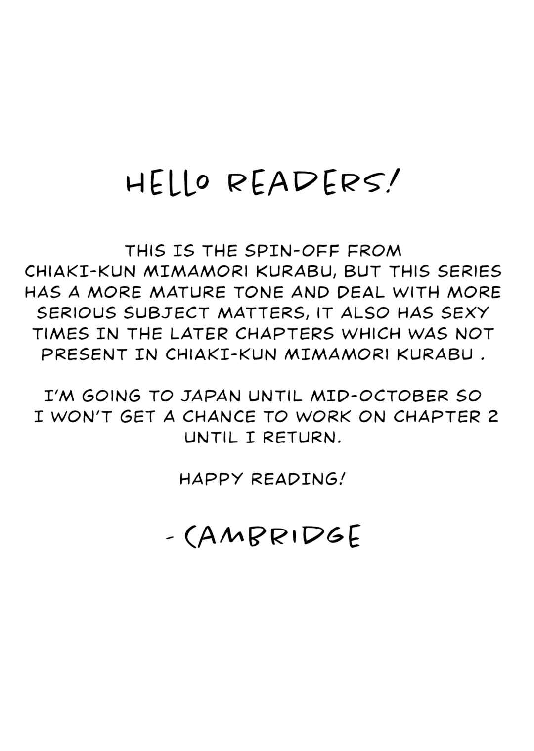 Page 2 Chapter 1 Uso wa Hitotsu mo Tsuitemasen