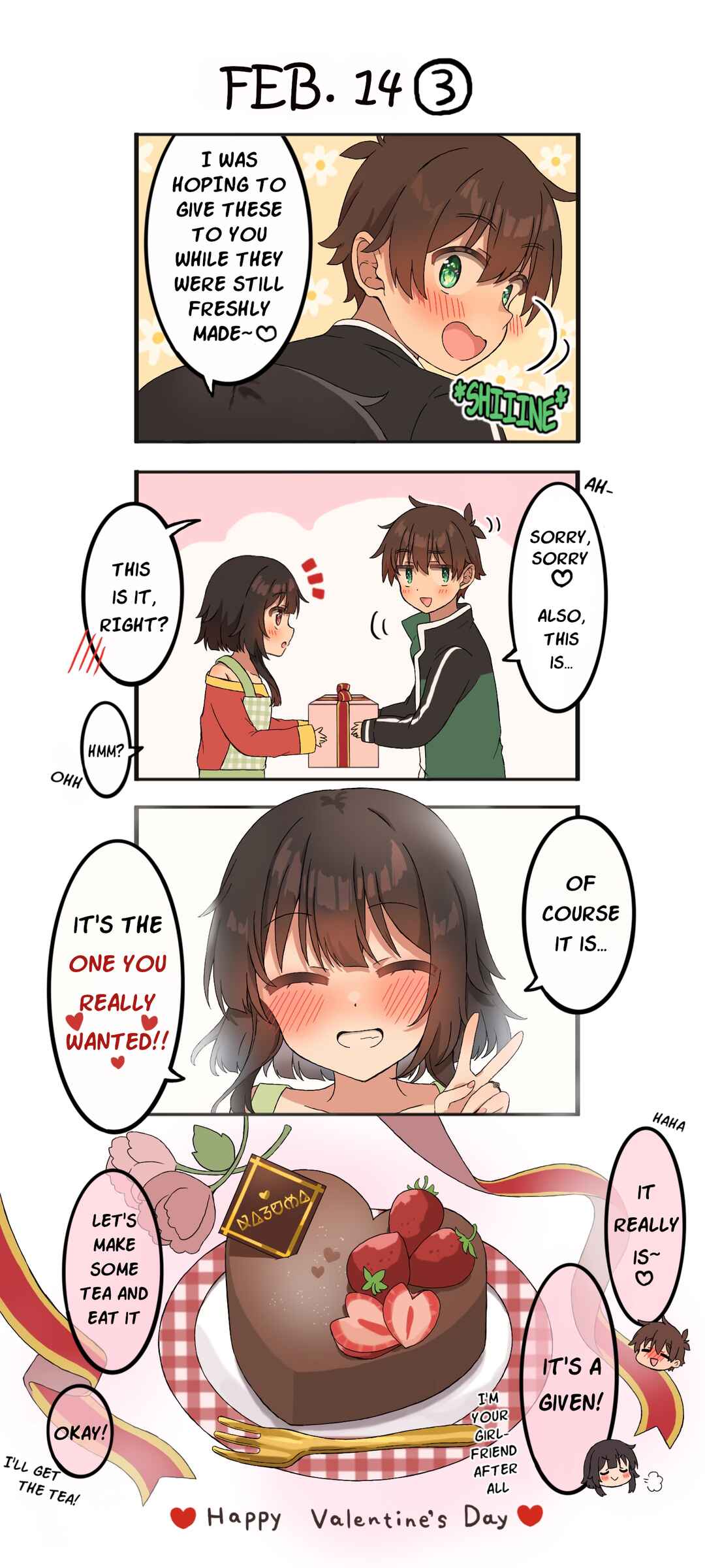 Page 3 Chapter Unknown_9e63 Kono Subarashii Sekai ni Shukufuku wo! - Valentines Day 2024 (Doujinshi)