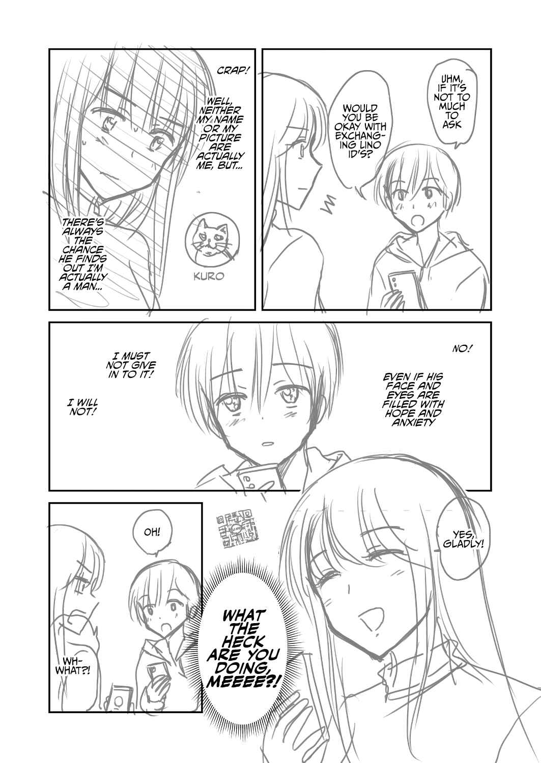 Page 10 Chapter 1 The Charismatic Cat Café Manager (who dresses as a guy) and the Frequent Customer (who dresses as a) Lady