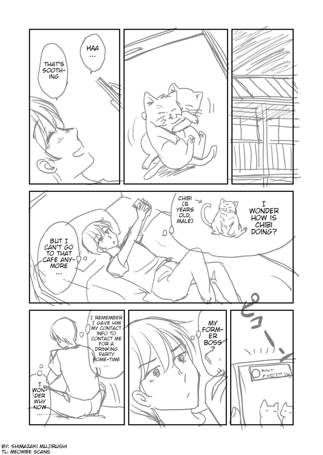 Page 13 Chapter 2 The Charismatic Cat Café Manager (who dresses as a guy) and the Frequent Customer (who dresses as a) Lady