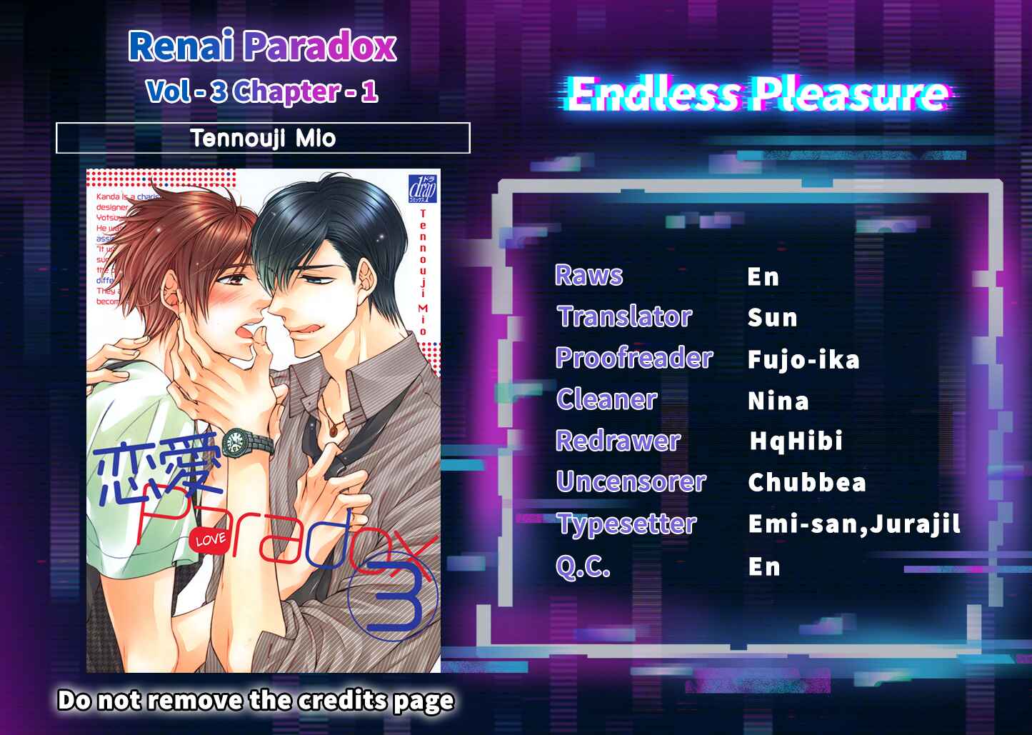 Page 1 Chapter 1 Renai Paradox