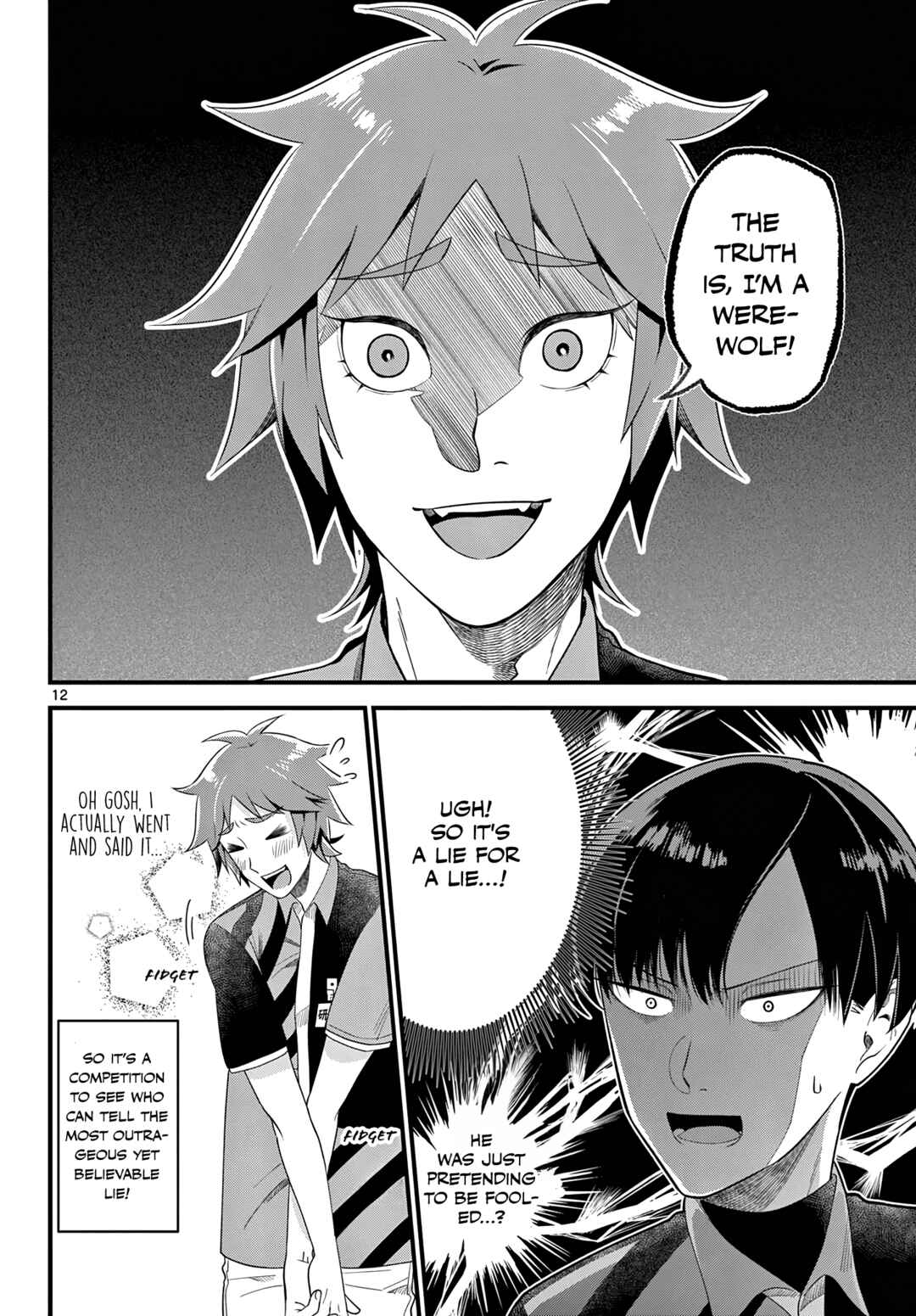 Page 12 Chapter 1 Oukami shounen wa yoru ni naku