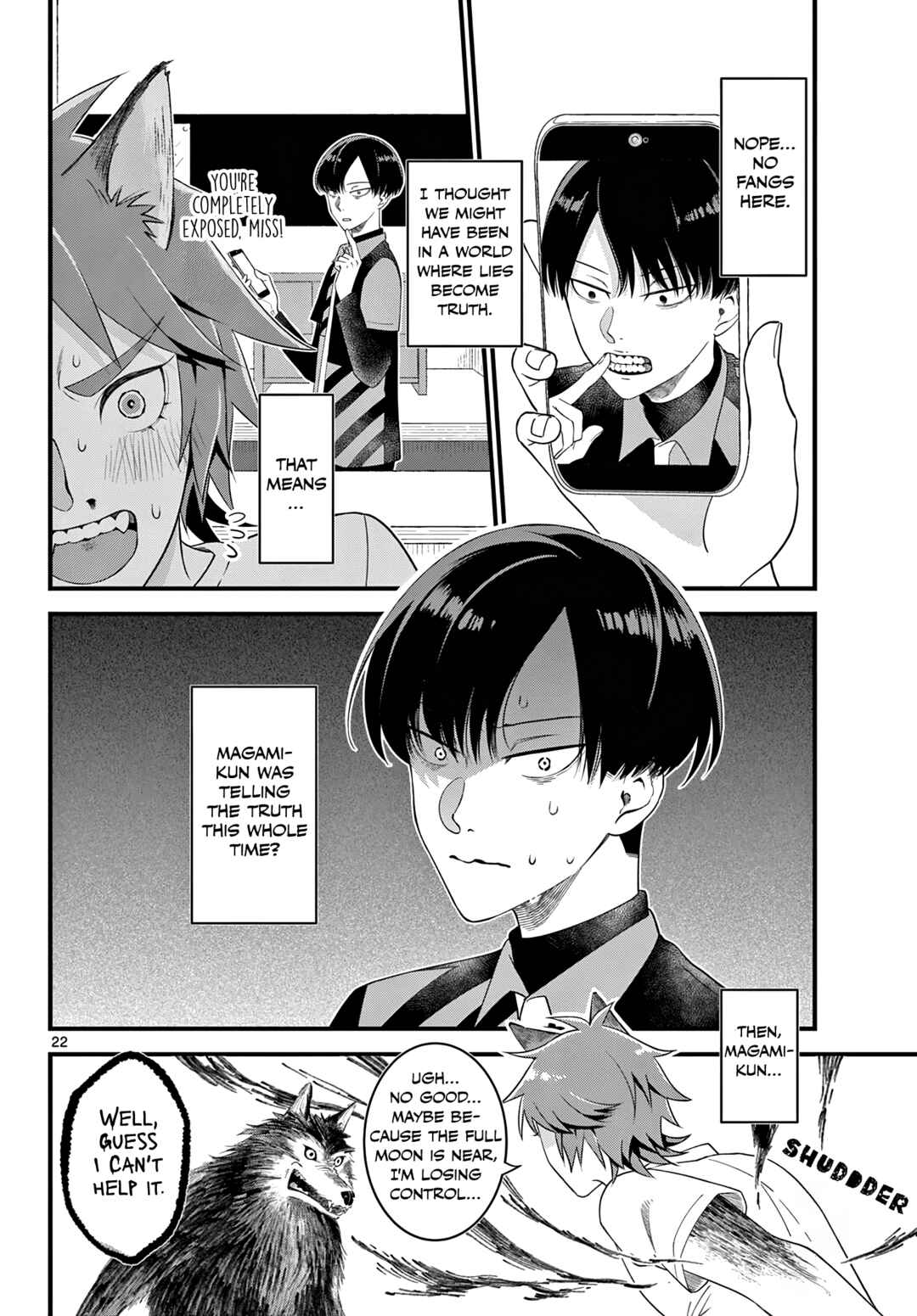 Page 22 Chapter 1 Oukami shounen wa yoru ni naku