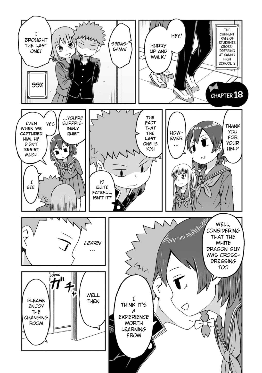 Page 1 Chapter 18 Im the Only One Not Crossdressing!?