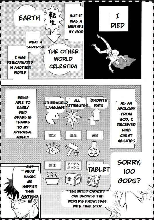 Page 6 Chapter 1.1 Yosoji no Ossan, Kami-sama kara Cheat Ability wo 9-ko Morau