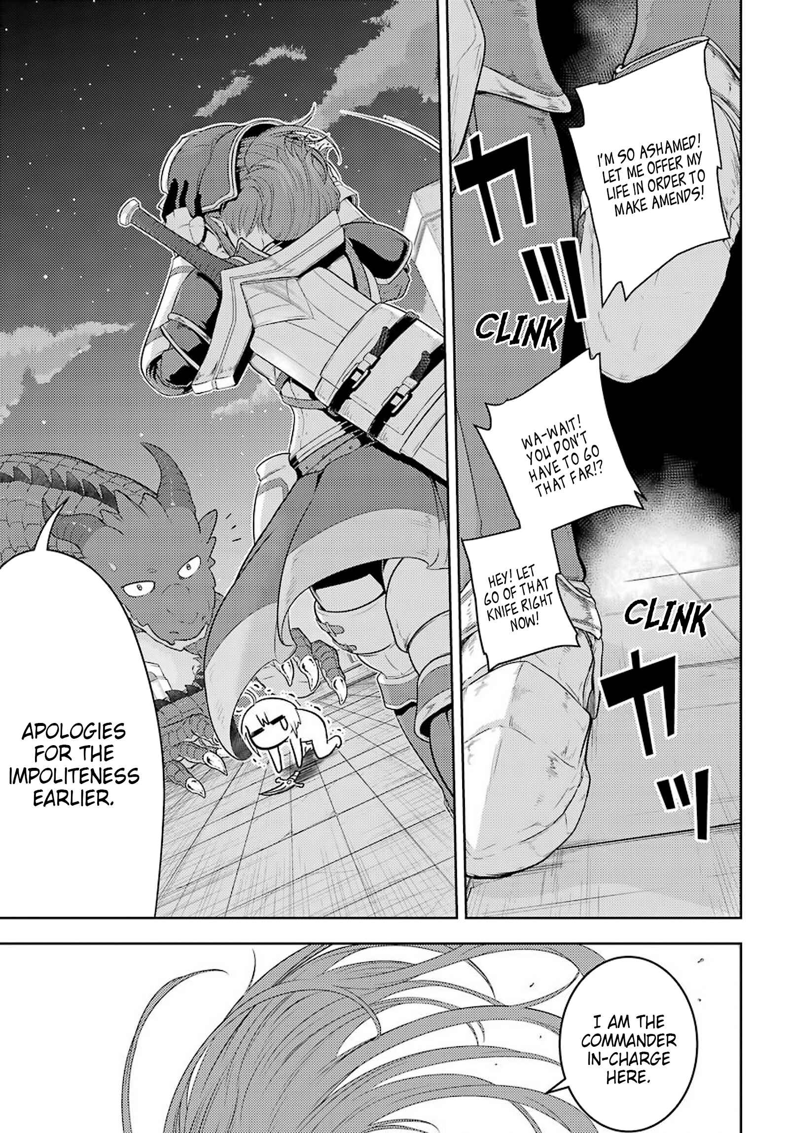 Page 4 Chapter 3 Yowai 5000-nen no Soushoku Dragon, Iware naki Jaryuu Nintei: Yada Kono Ikenie, Hito no Hanashi wo Kiite Kurenai