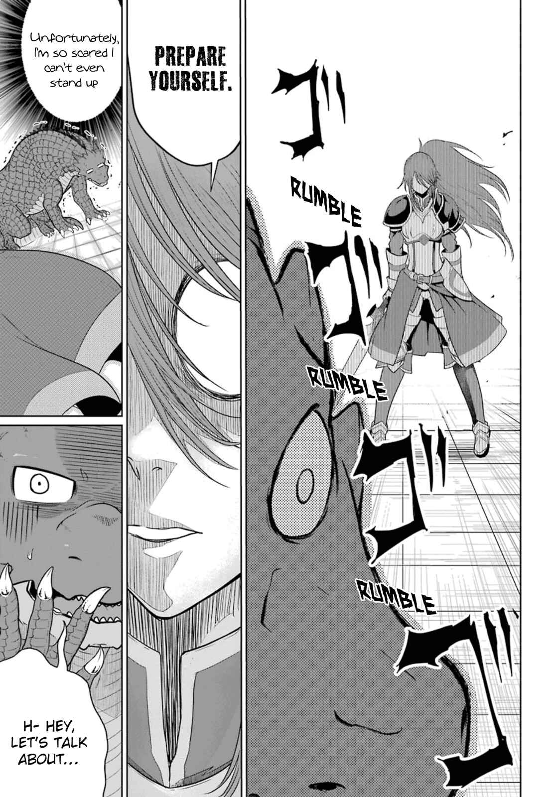 Page 19 Chapter 4 Yowai 5000-nen no Soushoku Dragon, Iware naki Jaryuu Nintei: Yada Kono Ikenie, Hito no Hanashi wo Kiite Kurenai