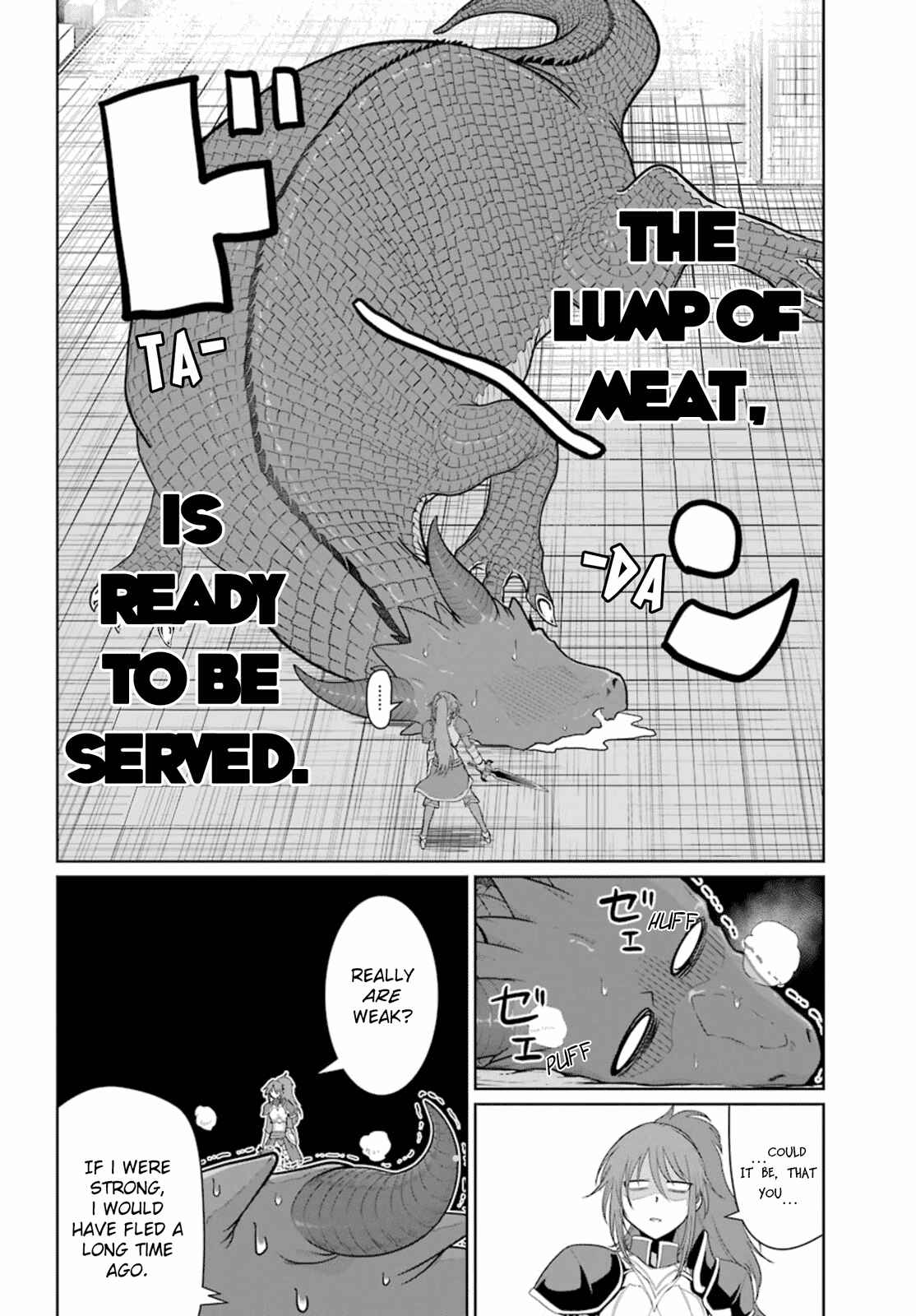 Page 24 Chapter 4 Yowai 5000-nen no Soushoku Dragon, Iware naki Jaryuu Nintei: Yada Kono Ikenie, Hito no Hanashi wo Kiite Kurenai