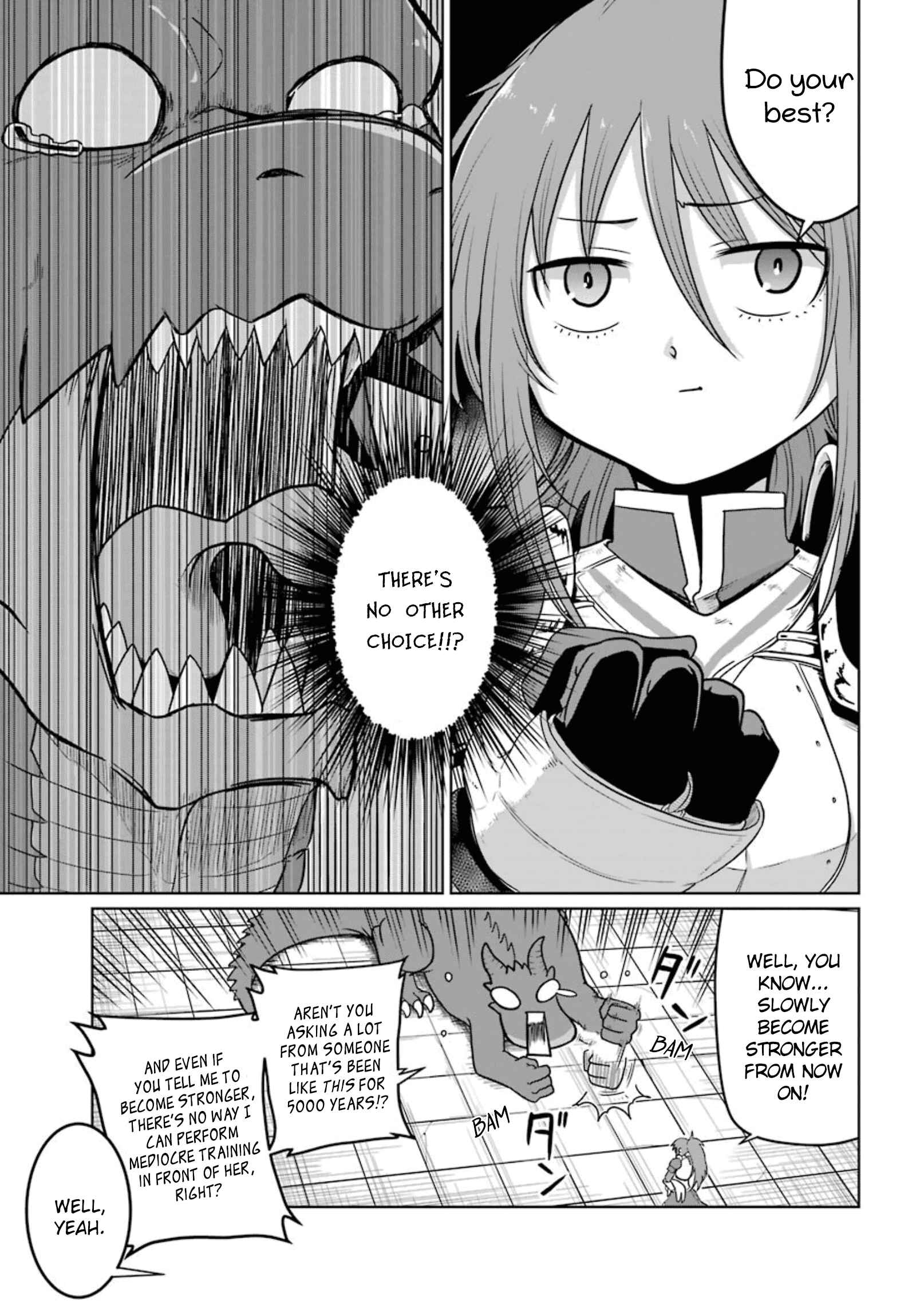 Page 31 Chapter 4 Yowai 5000-nen no Soushoku Dragon, Iware naki Jaryuu Nintei: Yada Kono Ikenie, Hito no Hanashi wo Kiite Kurenai