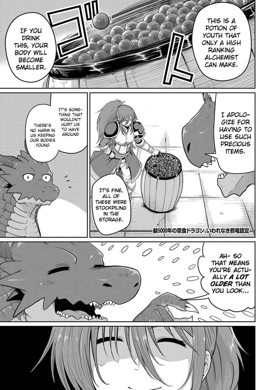 Page 1 Chapter 5 Yowai 5000-nen no Soushoku Dragon, Iware naki Jaryuu Nintei: Yada Kono Ikenie, Hito no Hanashi wo Kiite Kurenai