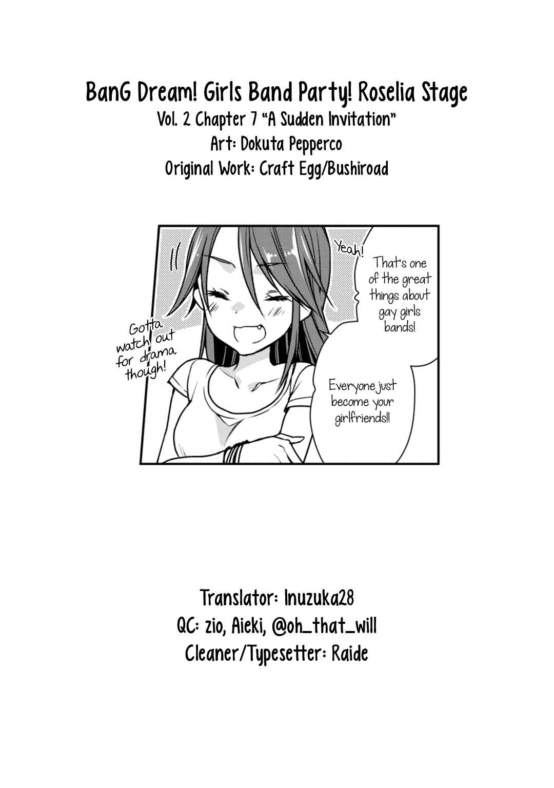 Page 38 Chapter 7 BanG Dream! Girls Band Party! Roselia Stage