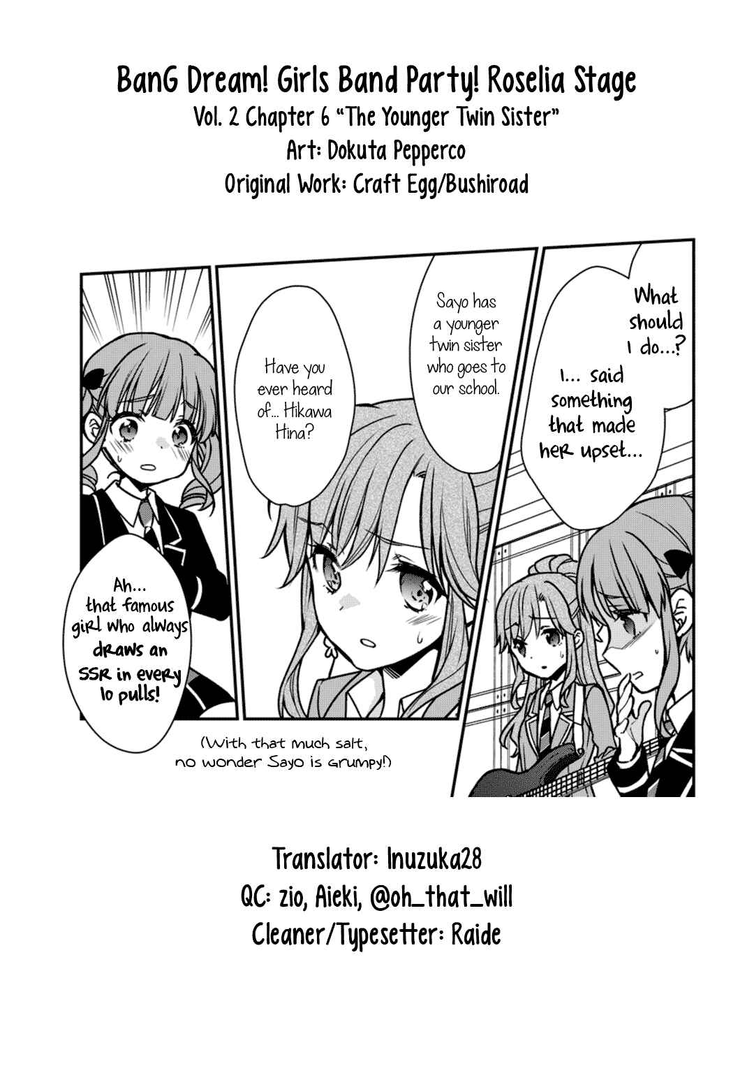 Page 33 Chapter 6 BanG Dream! Girls Band Party! Roselia Stage