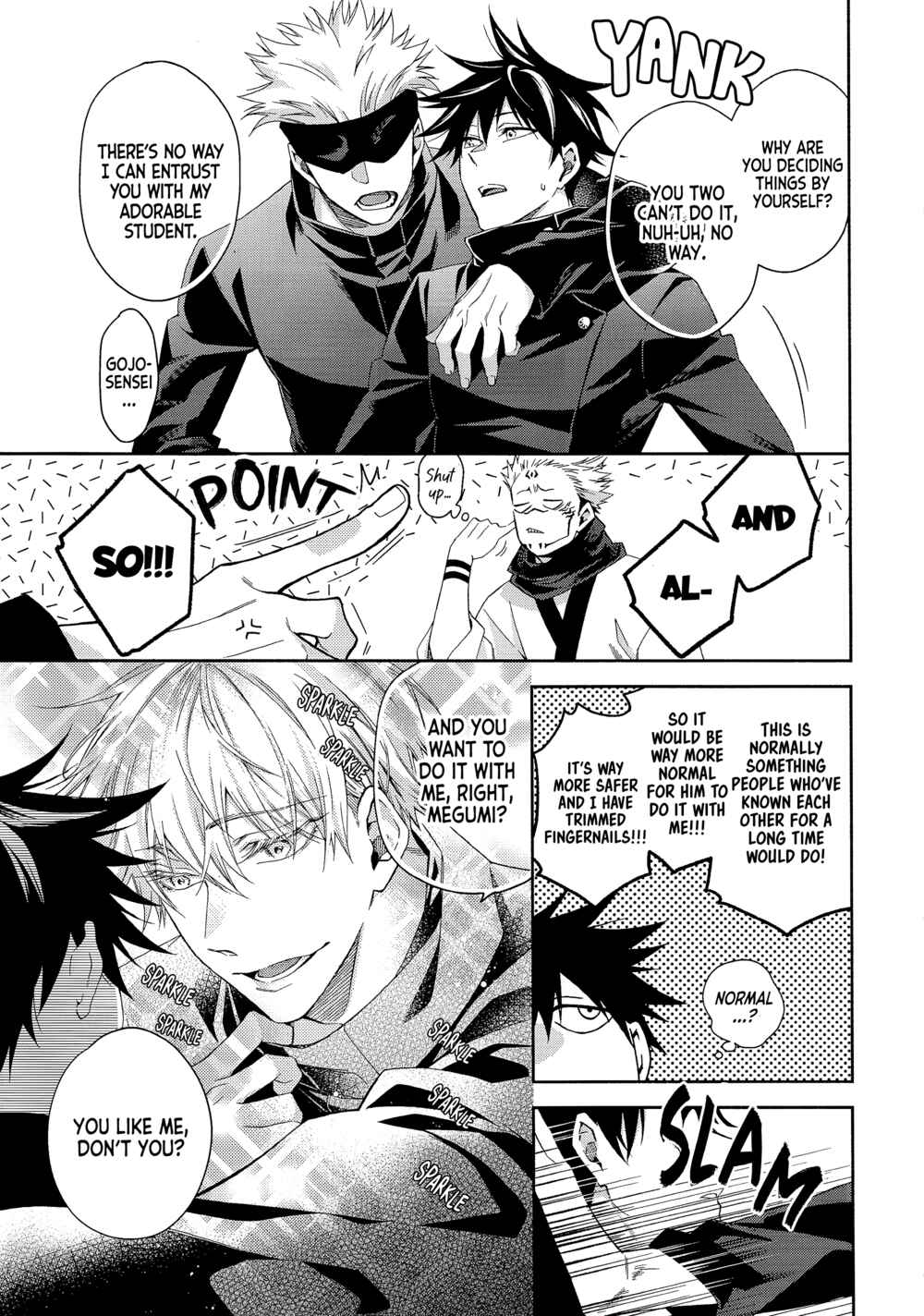 Page 10 Chapter Unknown_d2bc Jujutsu Kaisen - You Cant Leave This Room Unless You XXXX (Doujinshi)