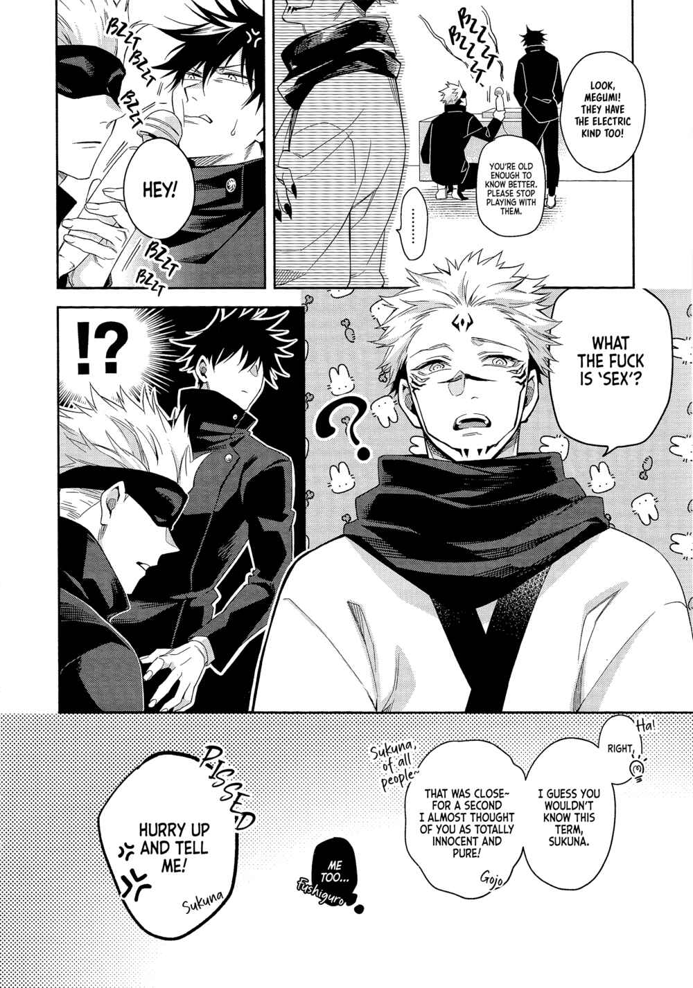 Page 7 Chapter Unknown_d2bc Jujutsu Kaisen - You Cant Leave This Room Unless You XXXX (Doujinshi)