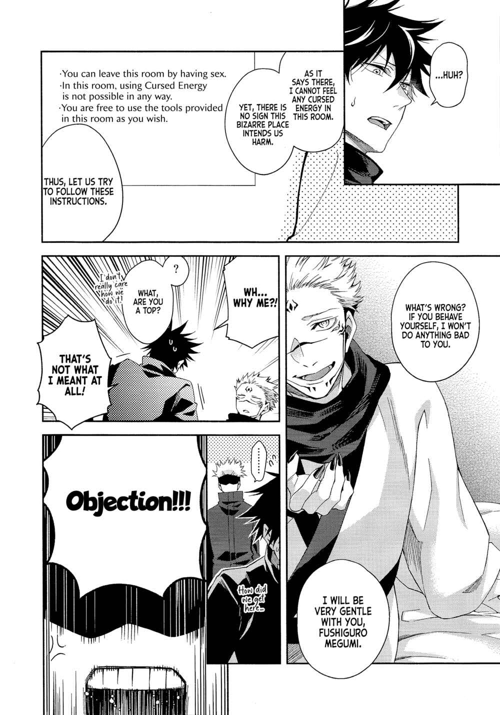 Page 9 Chapter Unknown_d2bc Jujutsu Kaisen - You Cant Leave This Room Unless You XXXX (Doujinshi)