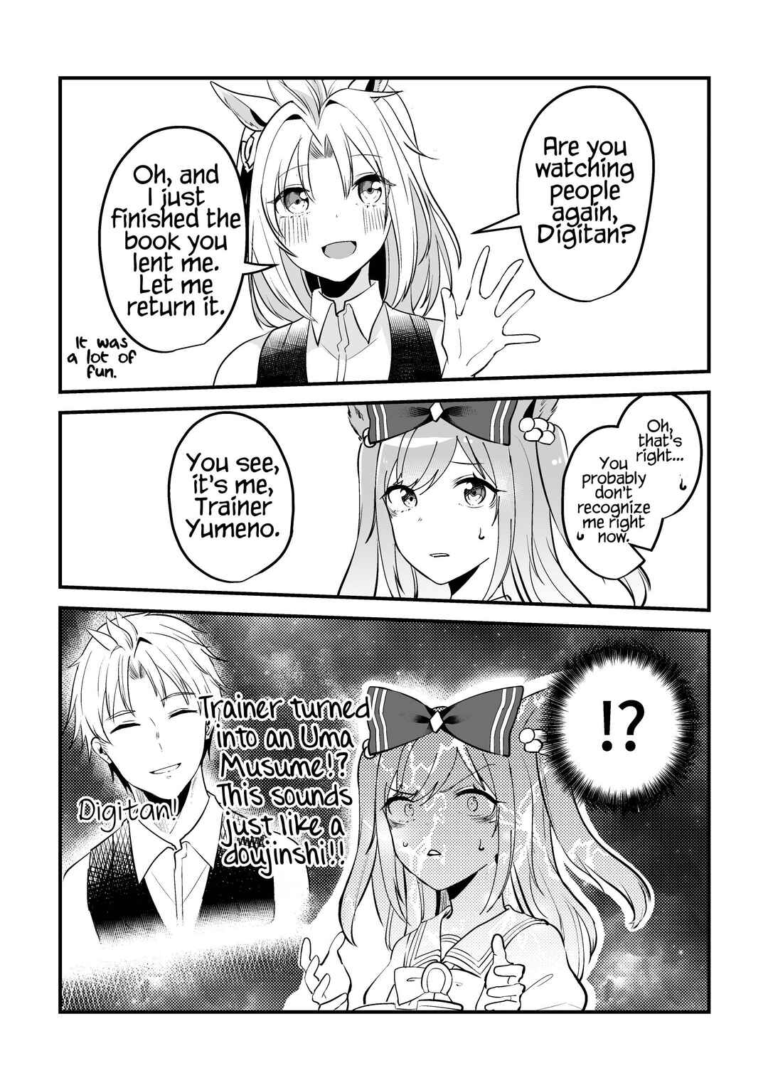 Page 39 Chapter 2 Uma Musume Pretty Derby - The Story of a Trainer Who Has Ended Up Becoming an Uma Musume in a What-If Scenario (Doujinshi)