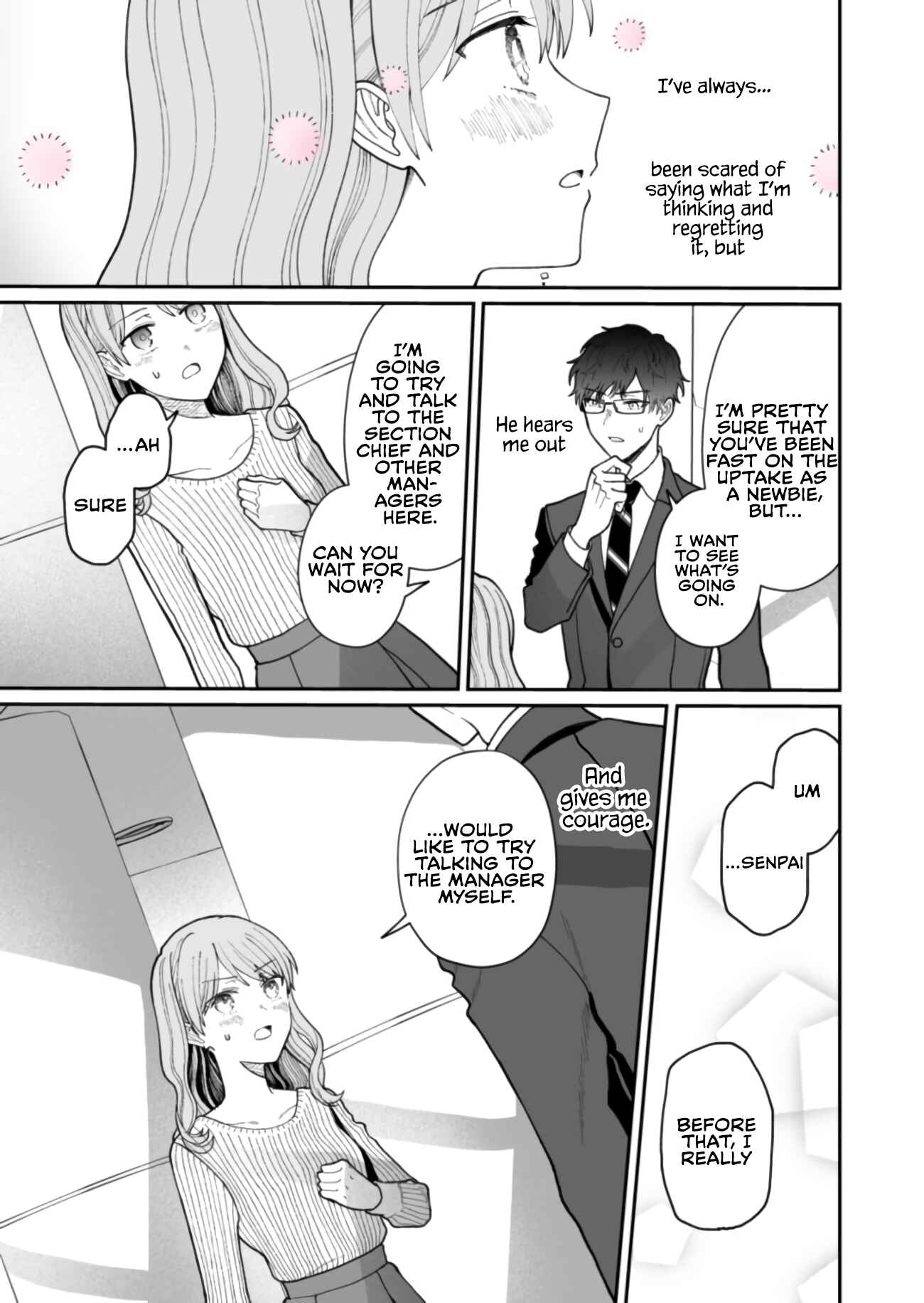 Page 15 Chapter 14 Kuuki ga Yomeru Shinnyuu Shain to Buaisou na Senpai (Web Comic)