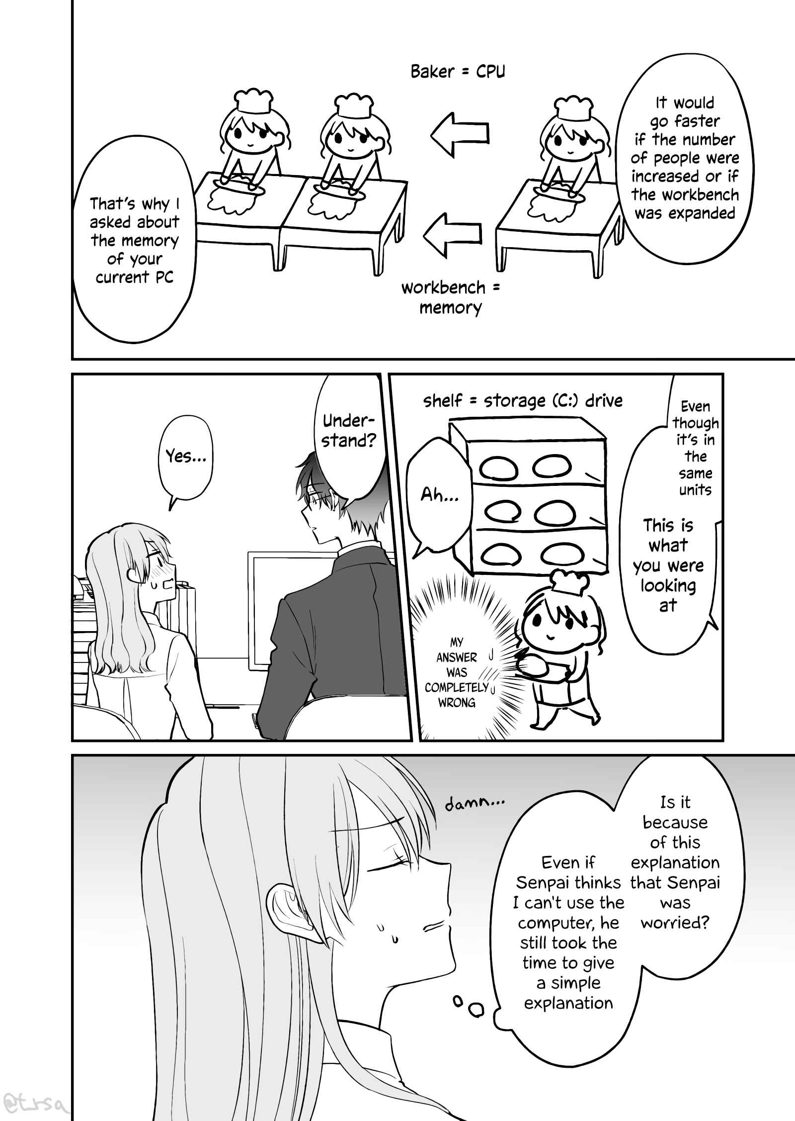 Page 4 Chapter 7 Kuuki ga Yomeru Shinnyuu Shain to Buaisou na Senpai (Web Comic)