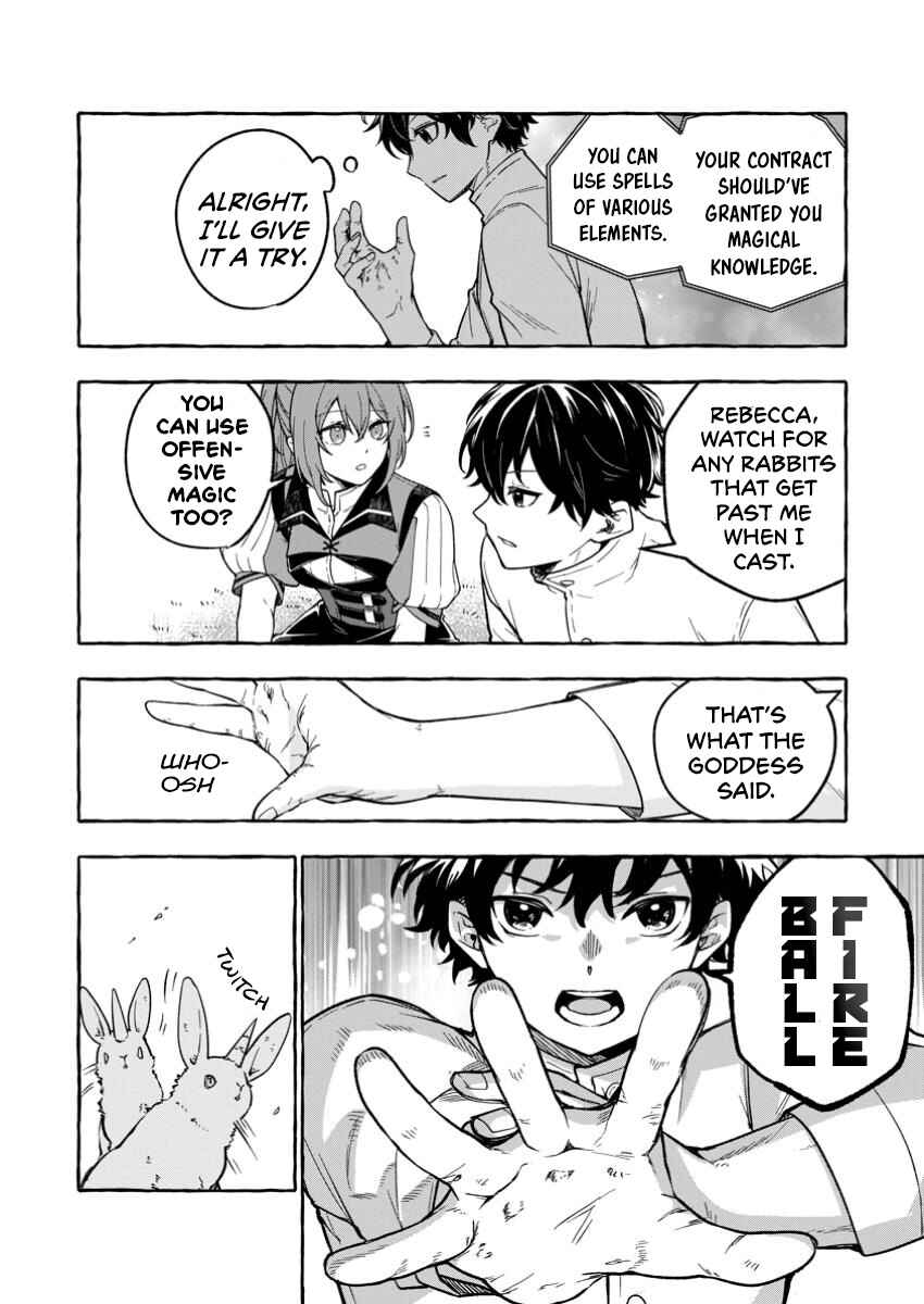 Page 10 Chapter 2.2 Megami no Daikousha to Natta Shounen, Banjou no Ou to Naru