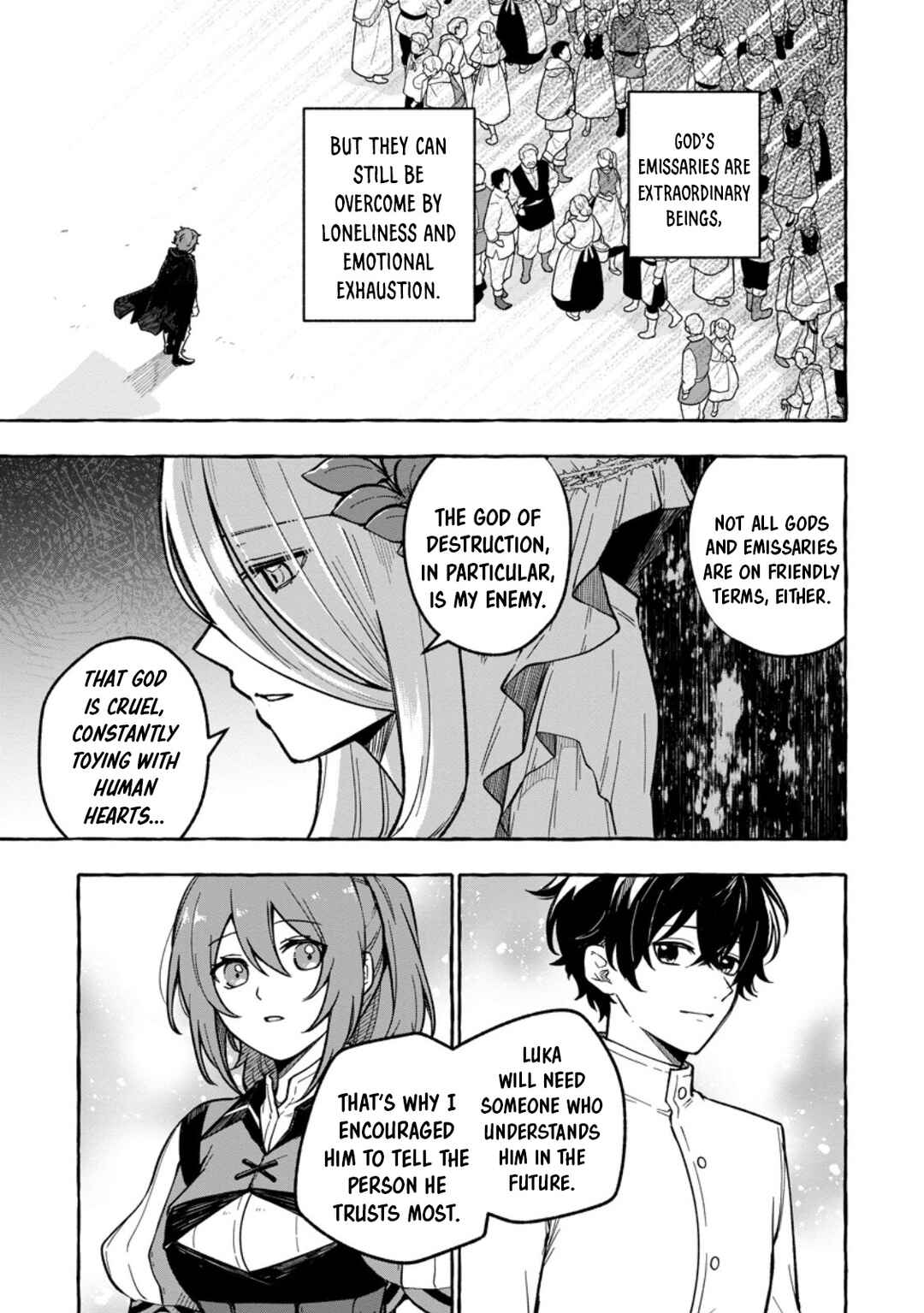 Page 4 Chapter 2.1 Megami no Daikousha to Natta Shounen, Banjou no Ou to Naru