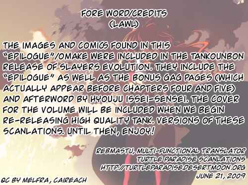 Page 1 Chapter 5.5 Slayers EVOLUTION-R