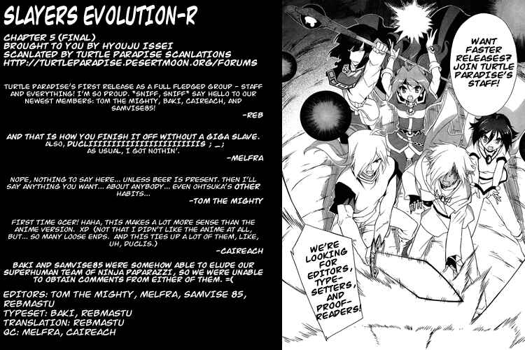 Page 56 Chapter 5 Slayers EVOLUTION-R