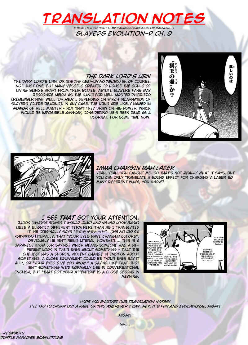 Page 30 Chapter 2 Slayers EVOLUTION-R